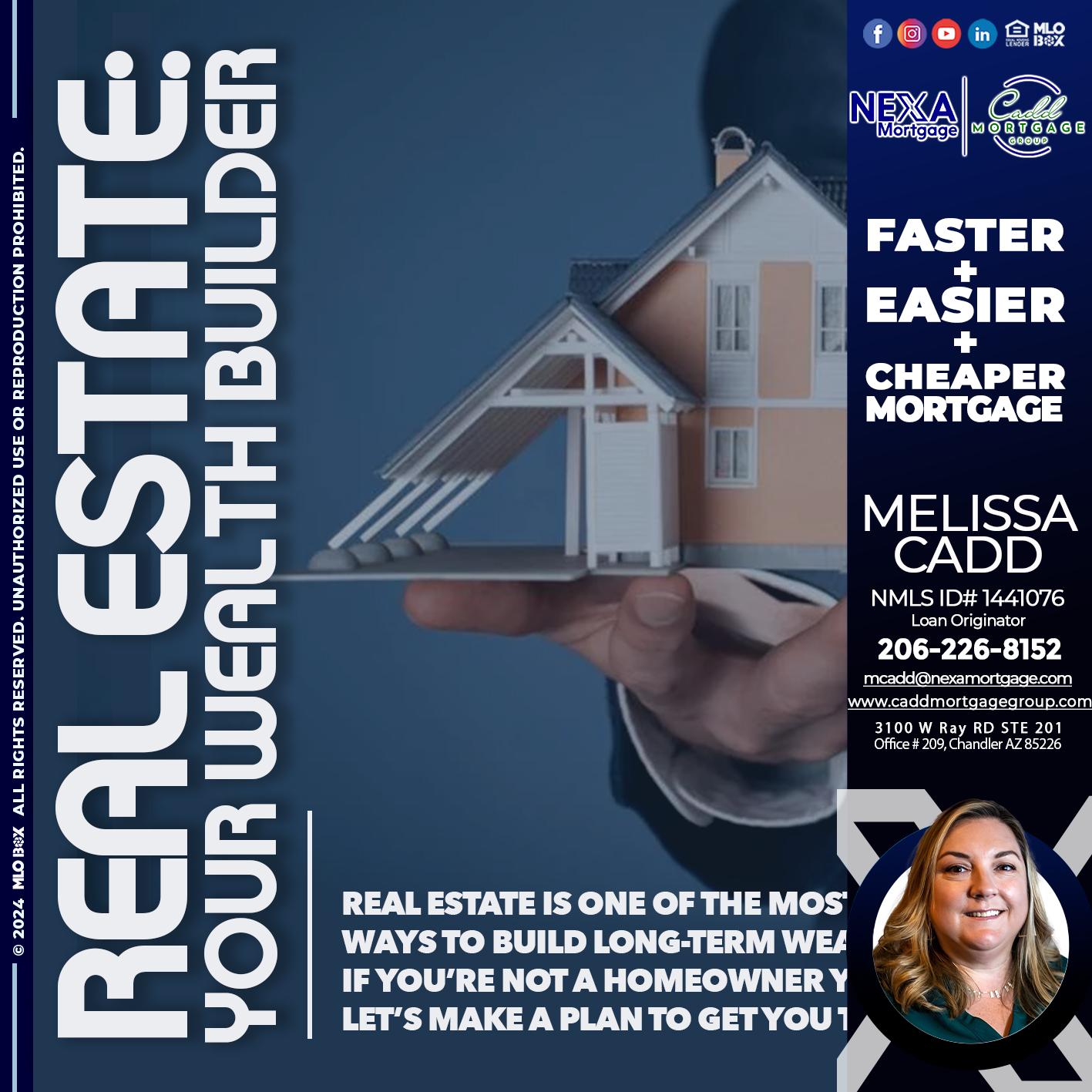 REAL ESTATE - Melissa Cadd -Loan Originator
