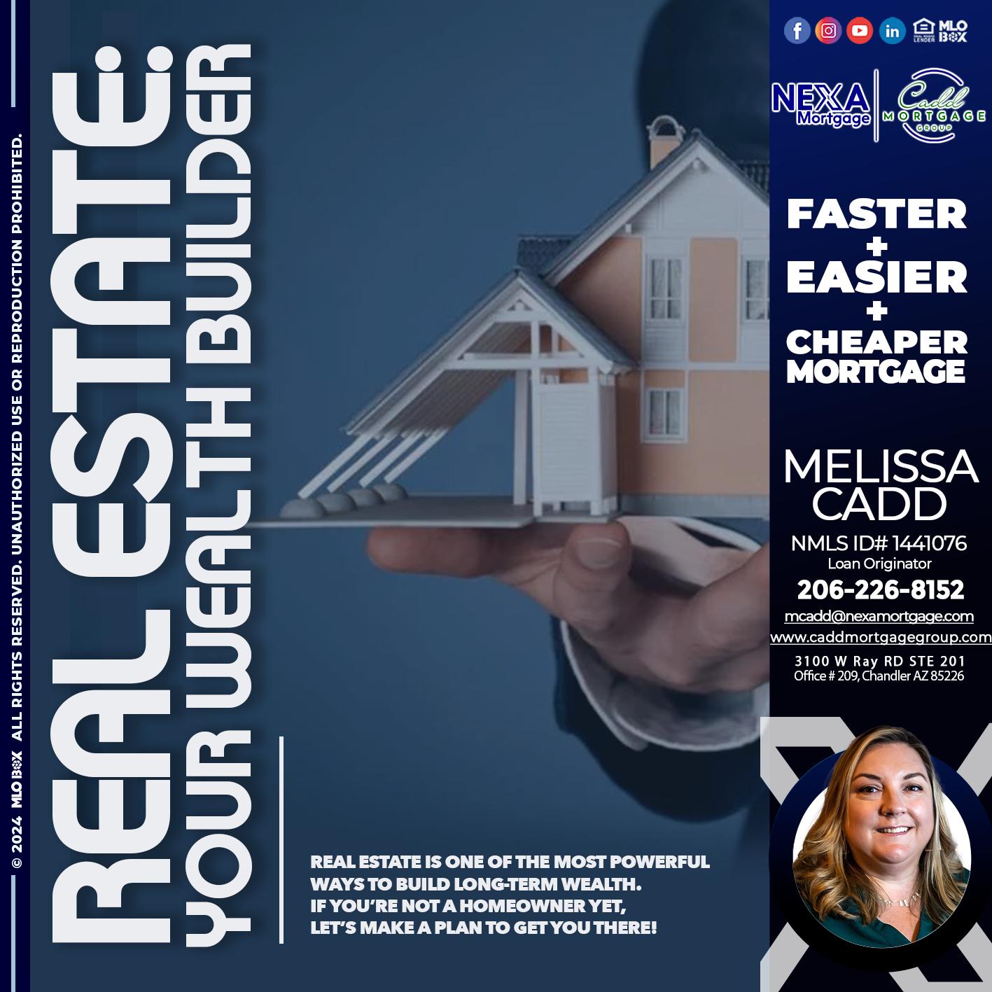 REAL ESTATE FIXED - Melissa Cadd -Loan Originator