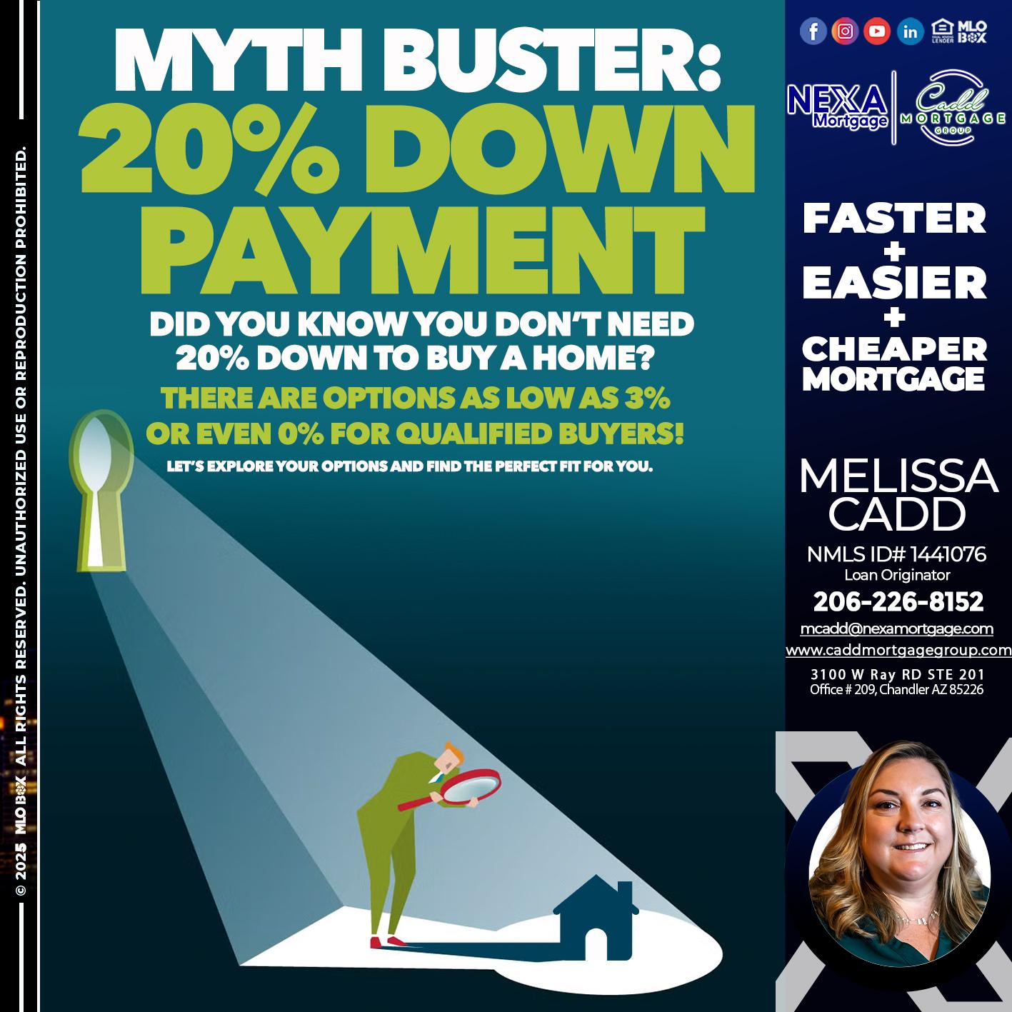 myth buster - Melissa Cadd -Loan Originator