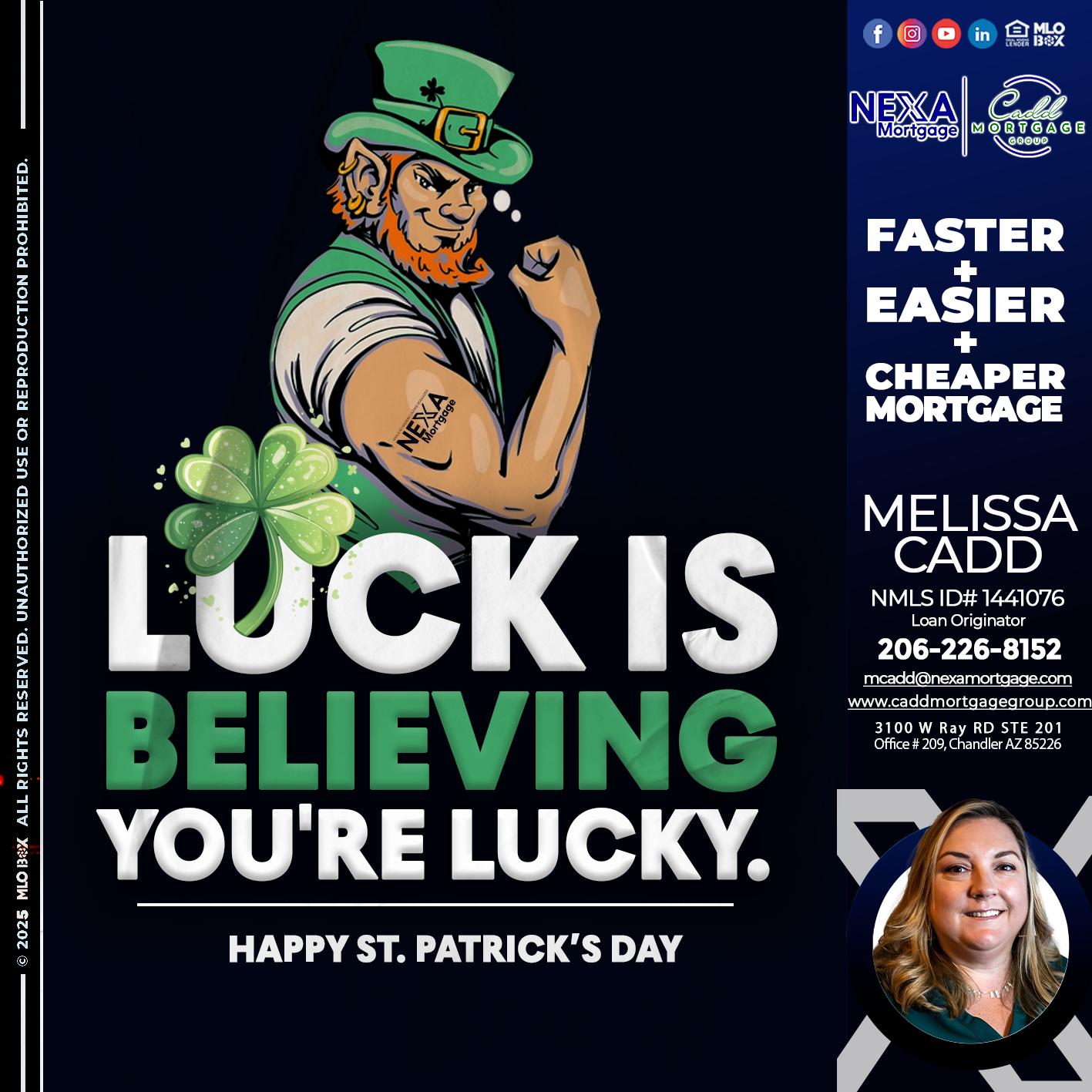 ST. PATRICKS DAY - Melissa Cadd -Loan Originator