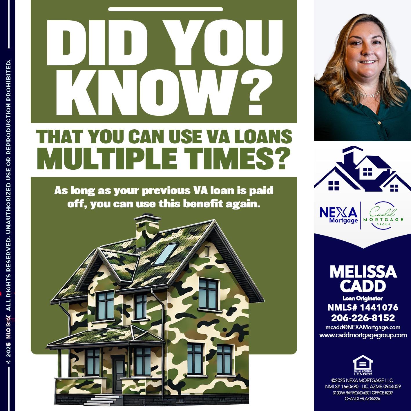 did you know - Melissa Cadd -Loan Originator