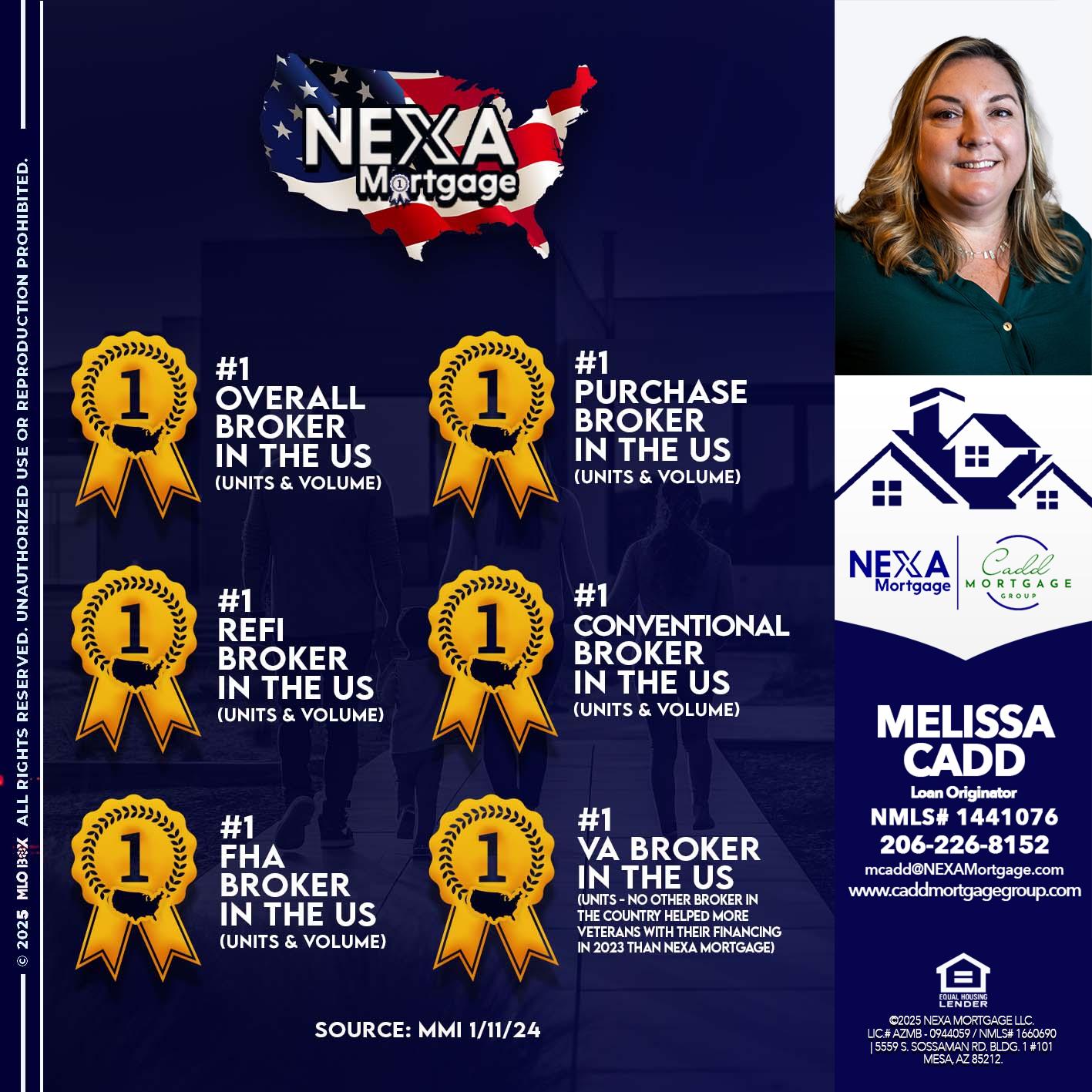 #1 - Melissa Cadd -Loan Originator