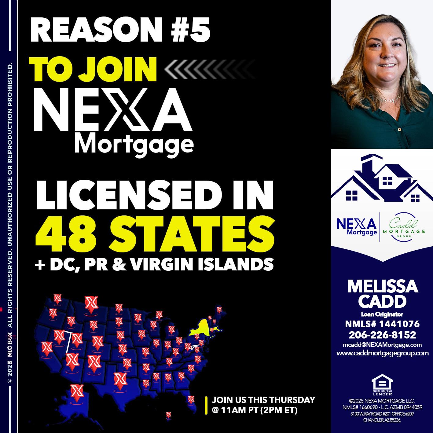 REASON 5 - Melissa Cadd -Loan Originator