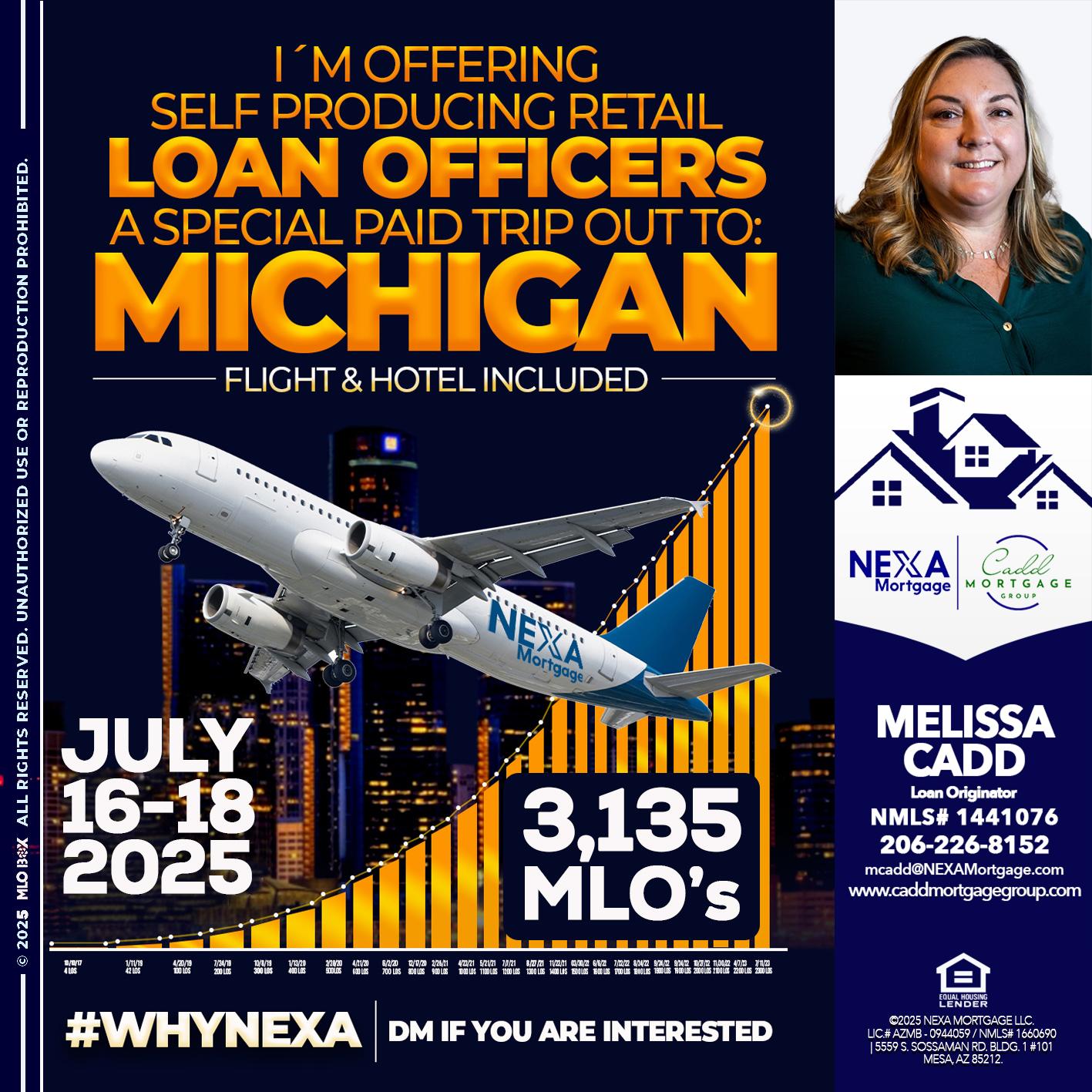 MICHIGAN TRIP - Melissa Cadd -Loan Originator