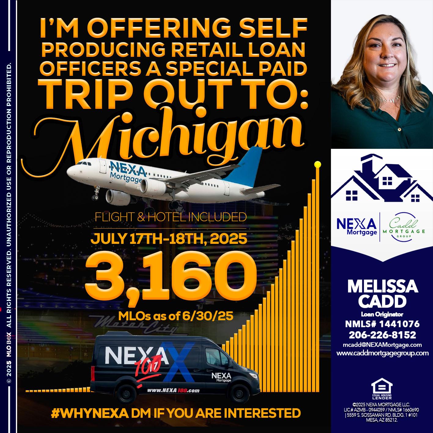 MICHIGAN TRIP - Melissa Cadd -Loan Originator