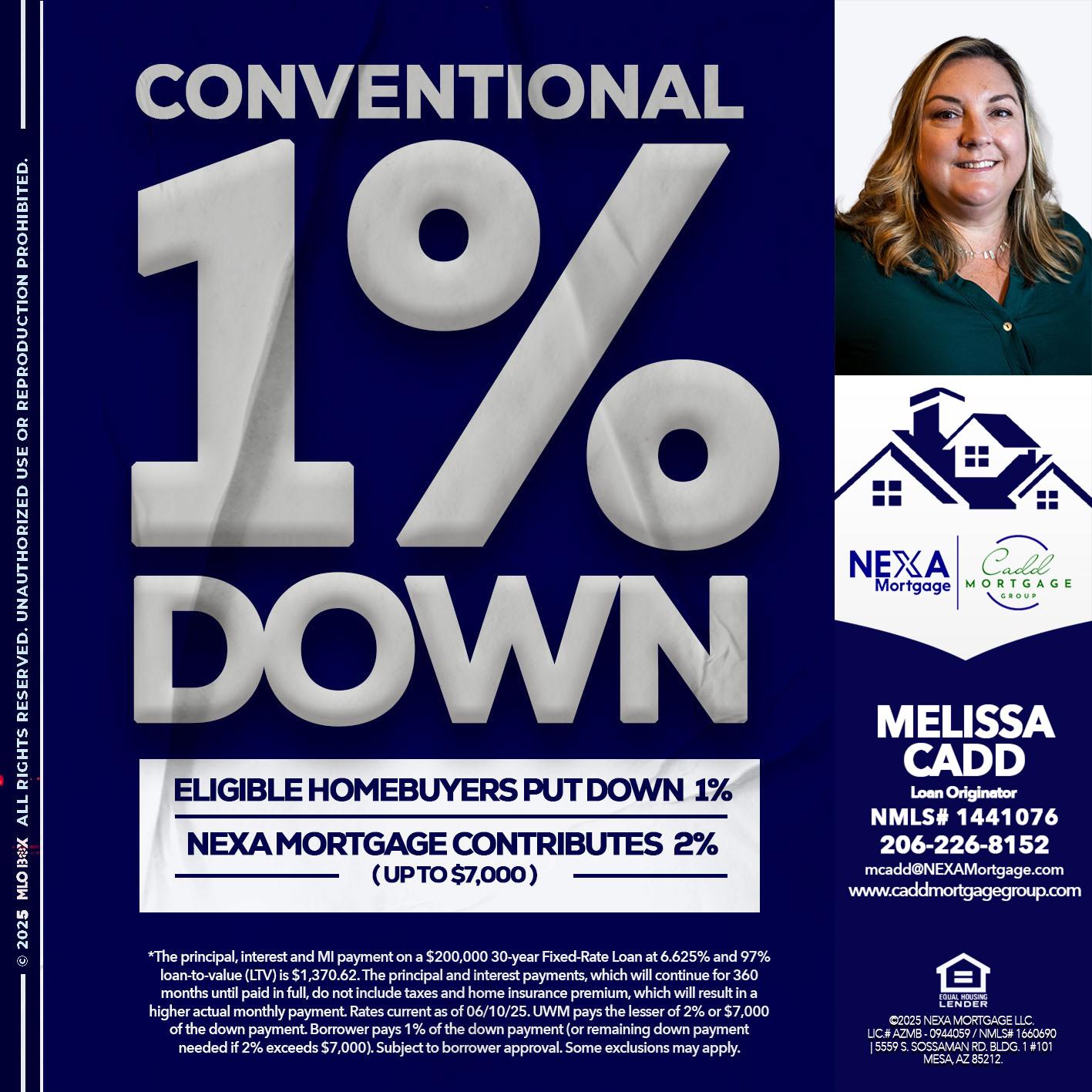 CONVENTIONAL - Melissa Cadd -Loan Originator
