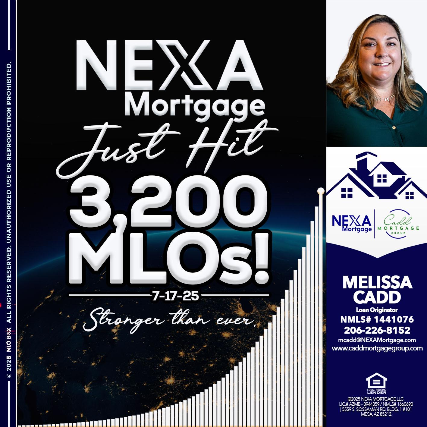3200 MLOs - Melissa Cadd -Loan Originator