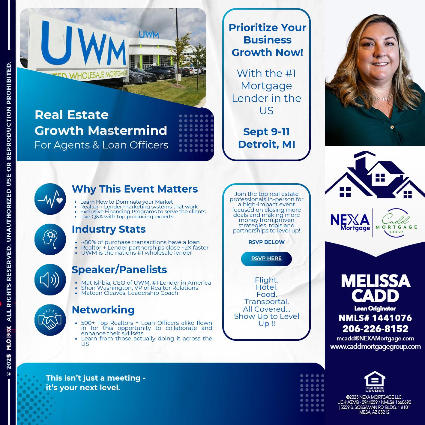 DETROIT TRIP - Melissa Cadd -Loan Originator
