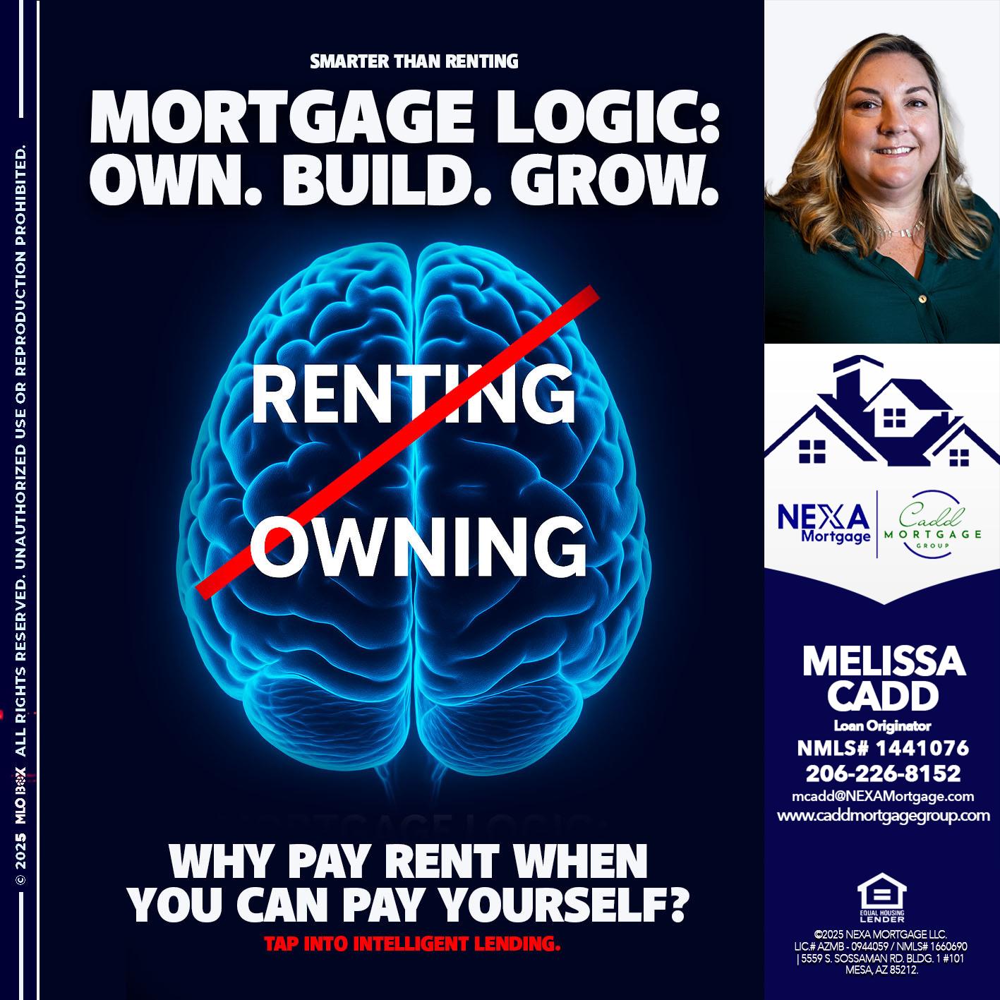 mortgage logic - Melissa Cadd -Loan Originator