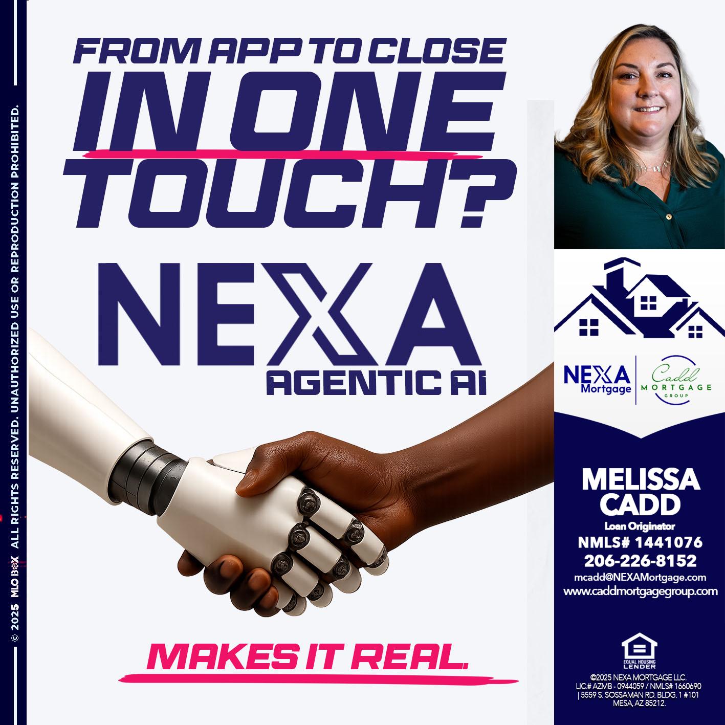 IN ONE TOUCH - Melissa Cadd -Loan Originator