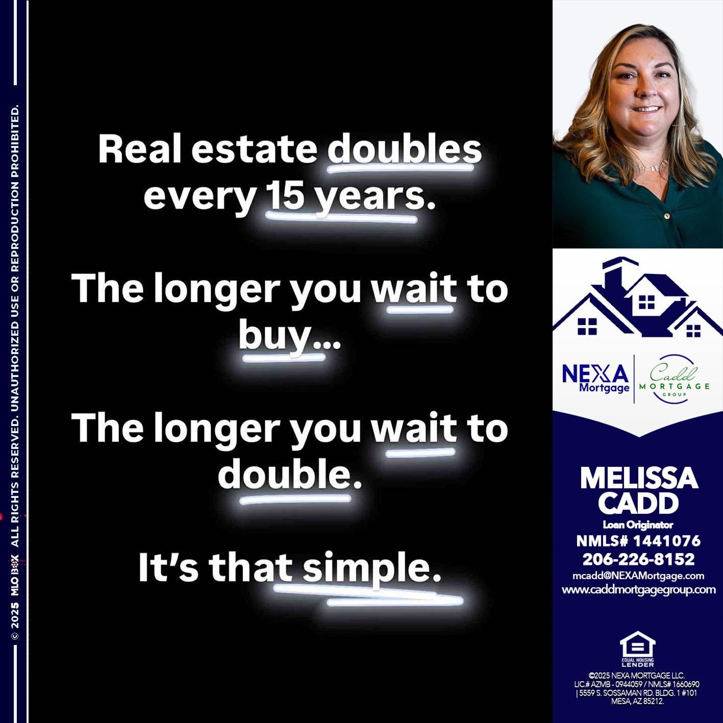 REAL ESTATE - Melissa Cadd -Loan Originator