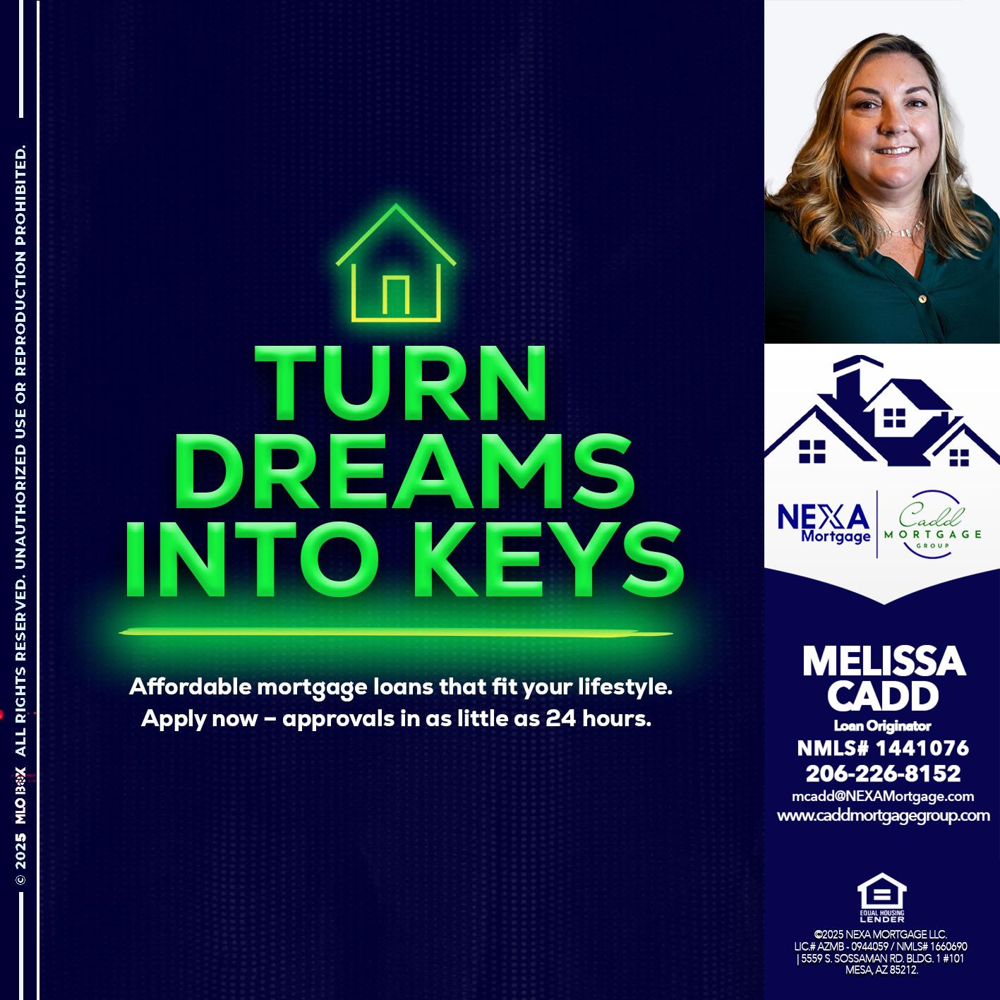 turn dreams - Melissa Cadd -Loan Originator