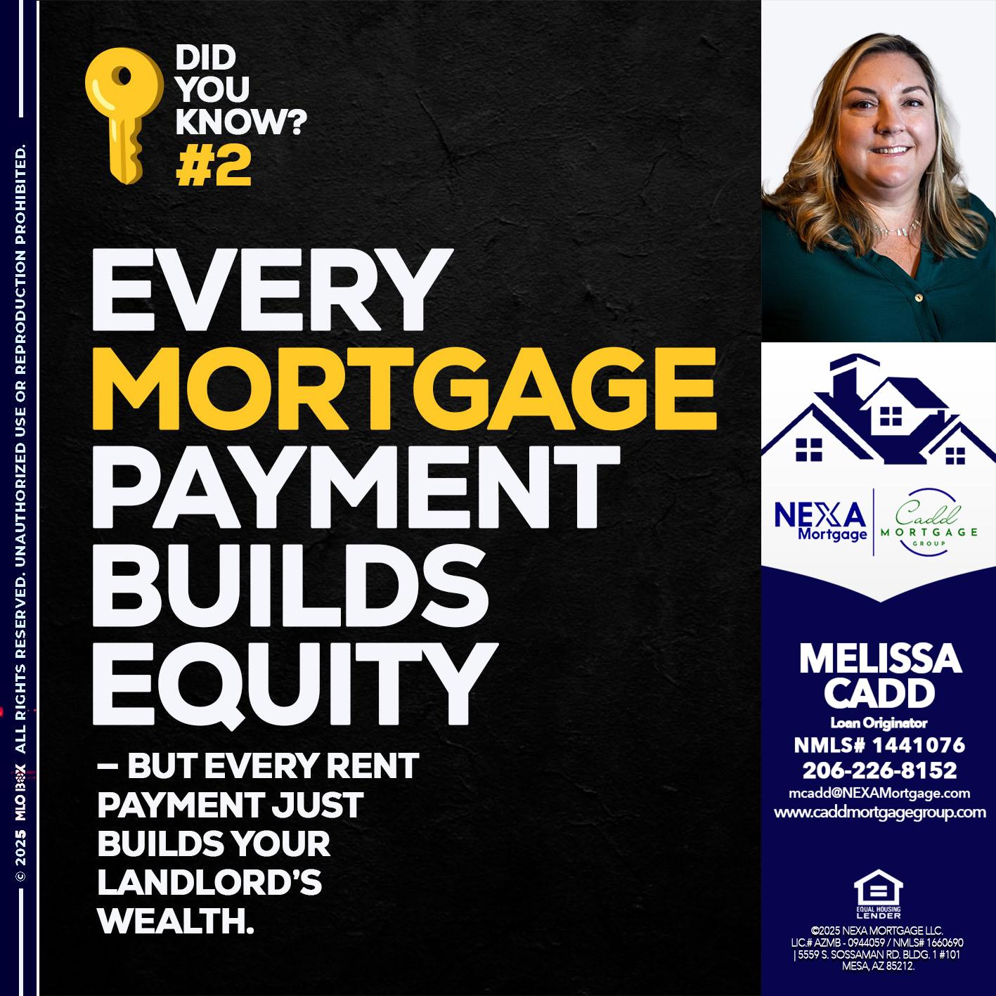 DID YOU KNOW? - Melissa Cadd -Loan Originator