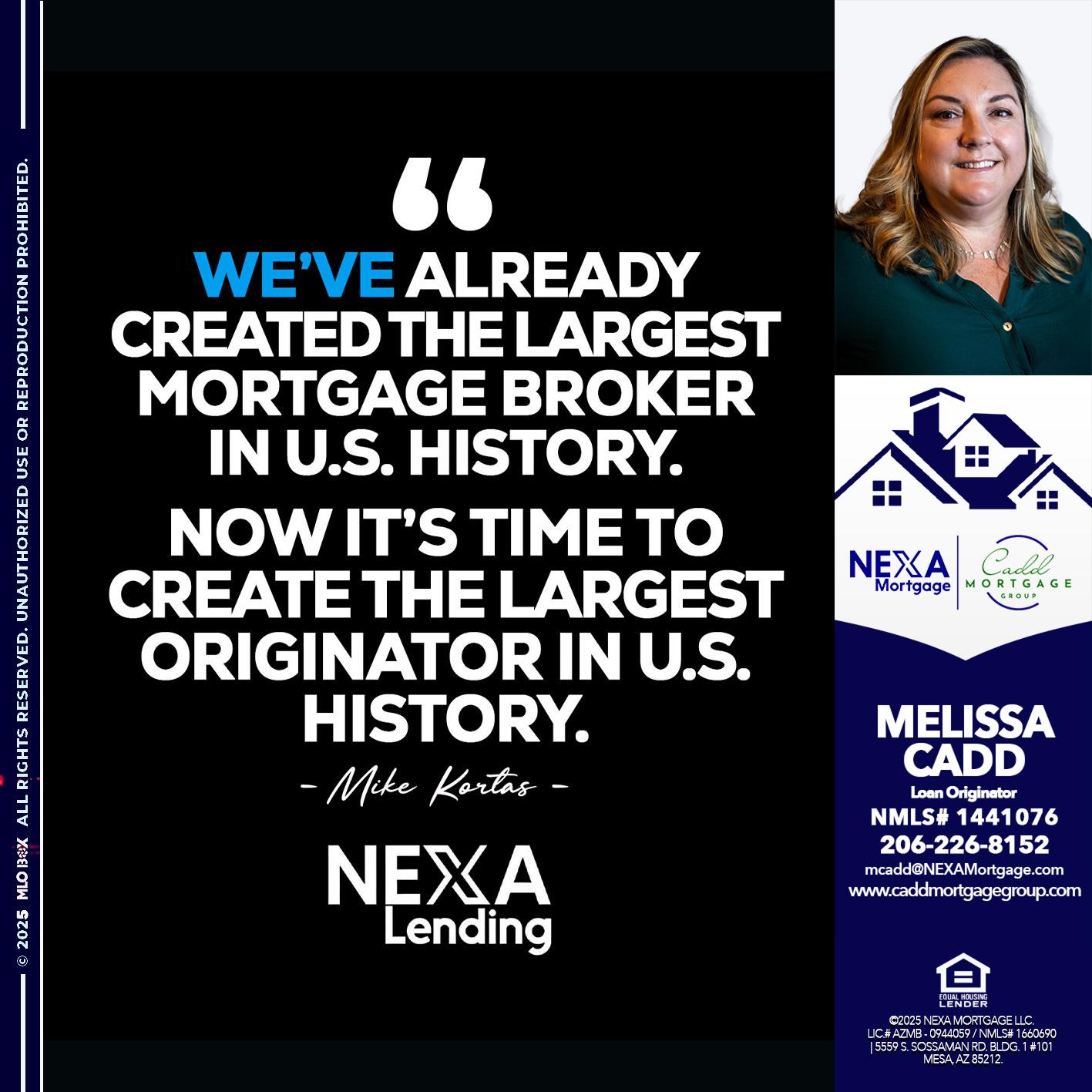MIKE KORTAS - Melissa Cadd -Loan Originator
