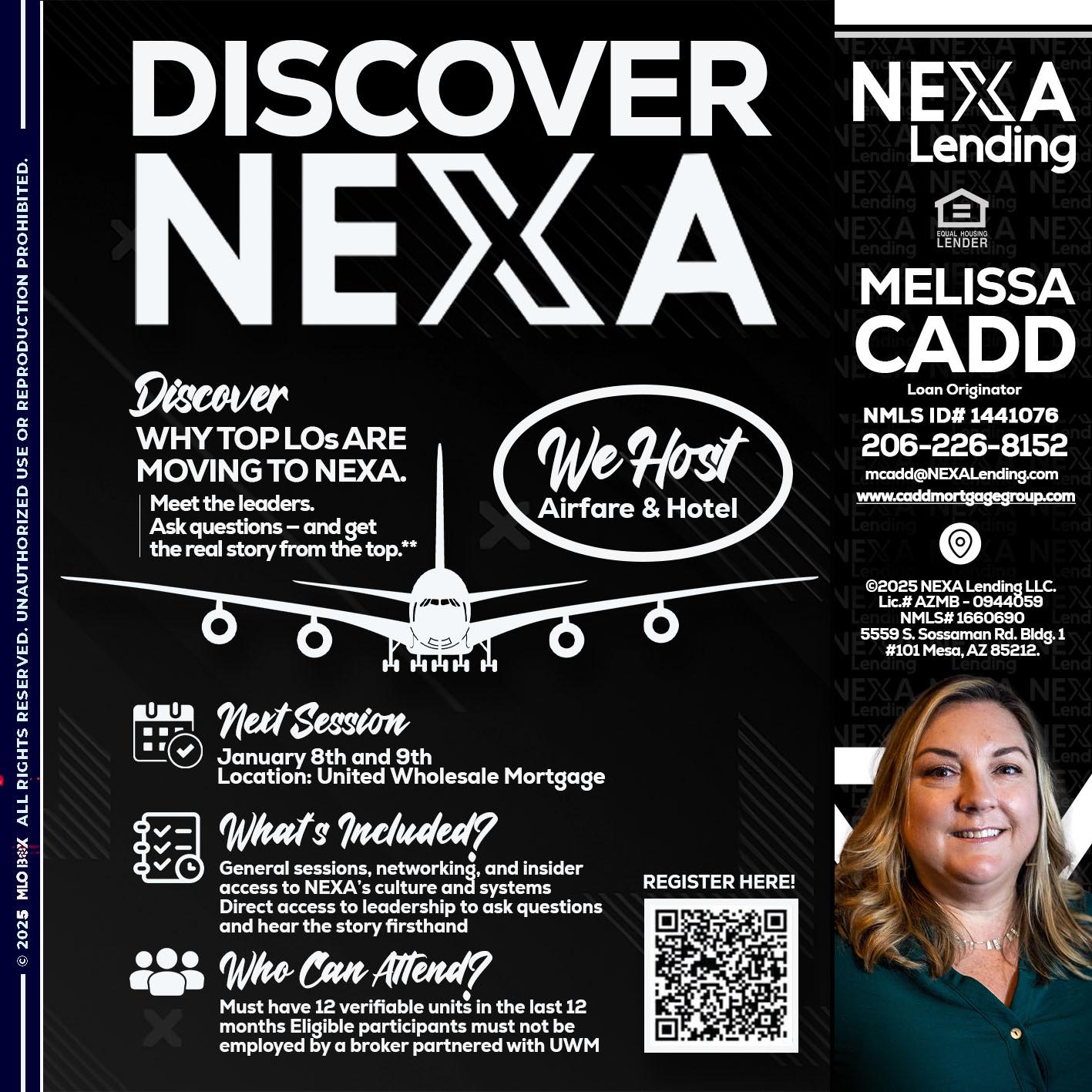 DISCOVER NEXA - Melissa Cadd -Loan Originator