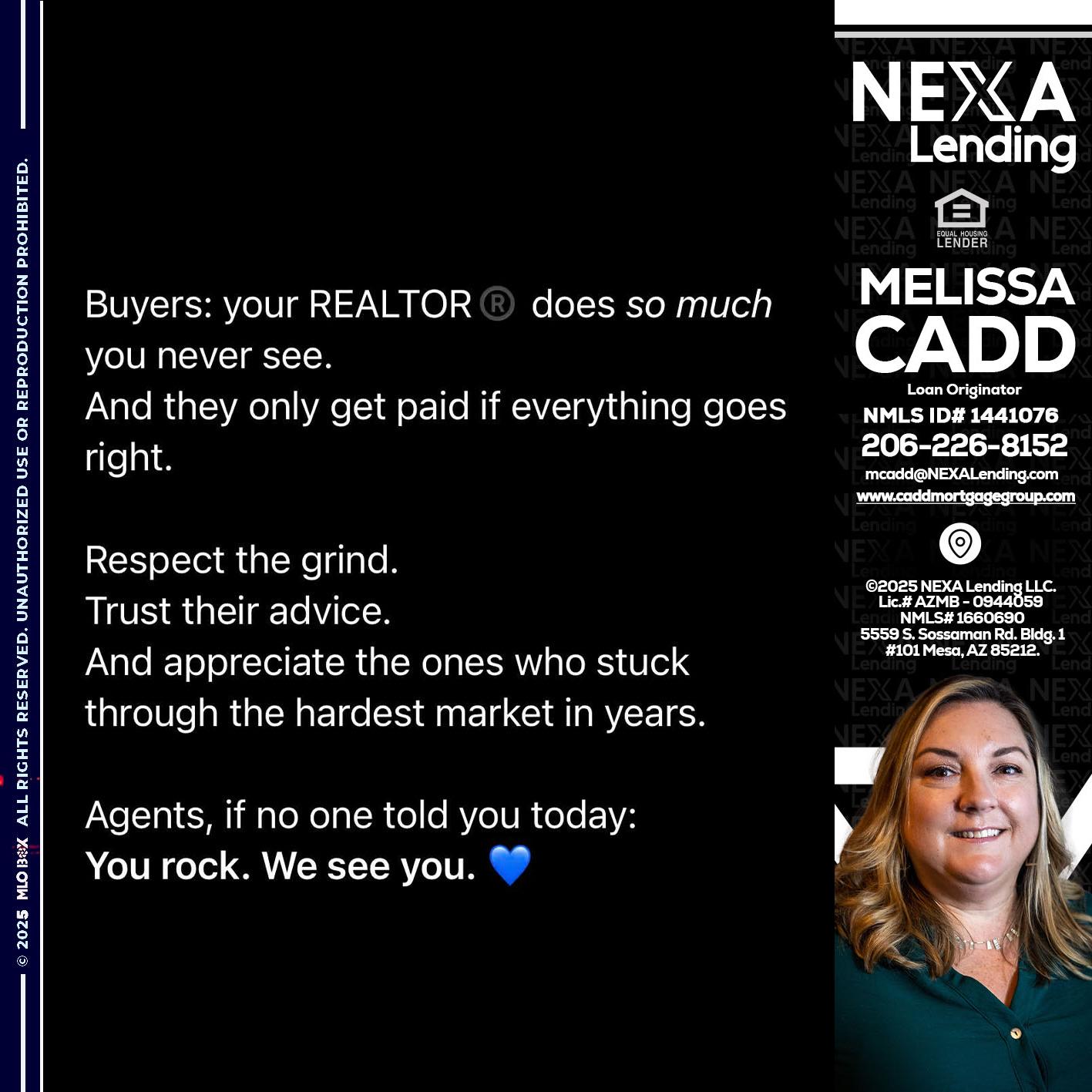BUYERS - Melissa Cadd -Loan Originator