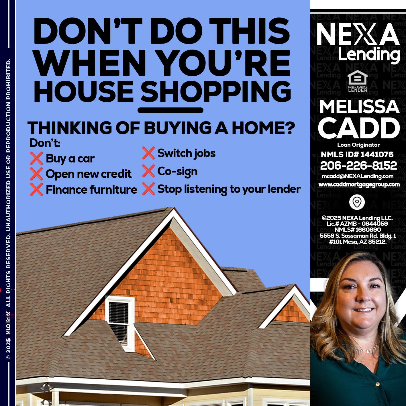DONT DO THIS - Melissa Cadd -Loan Originator