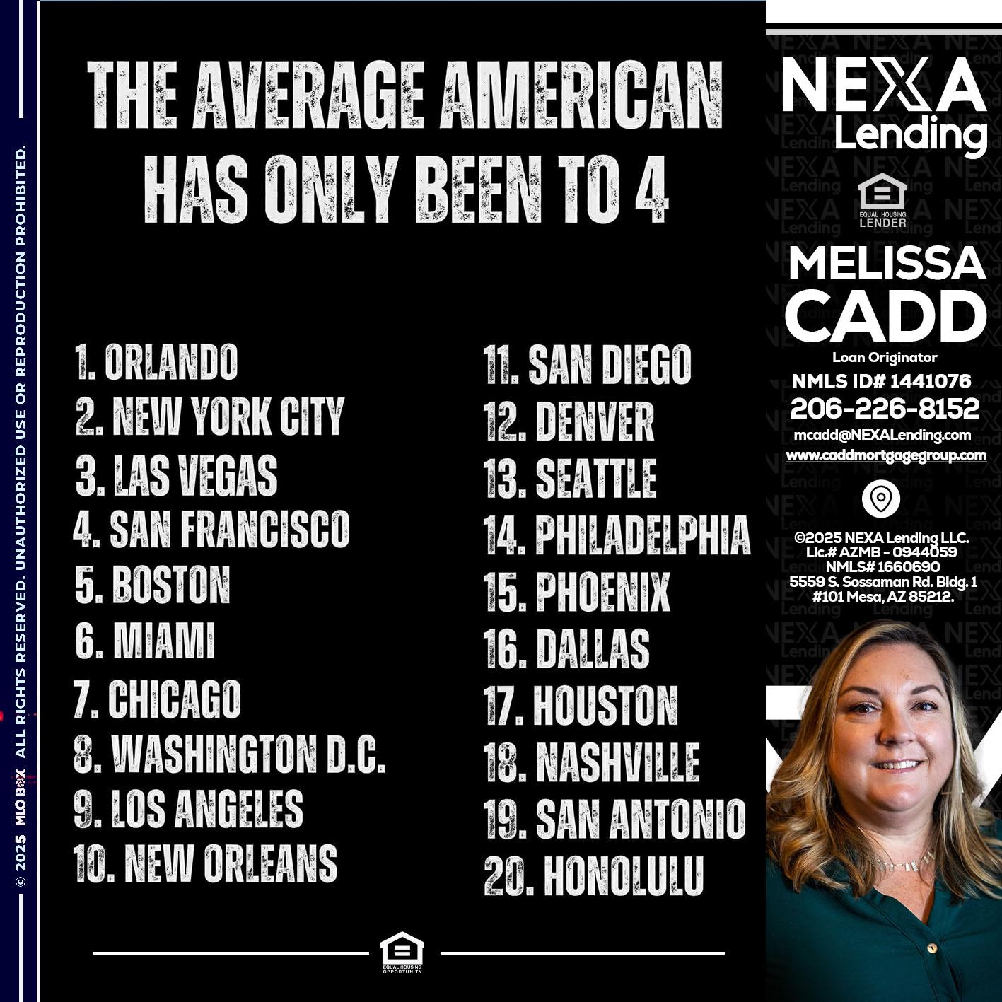 THE AVERAGE AMERICAN - Melissa Cadd -Loan Originator