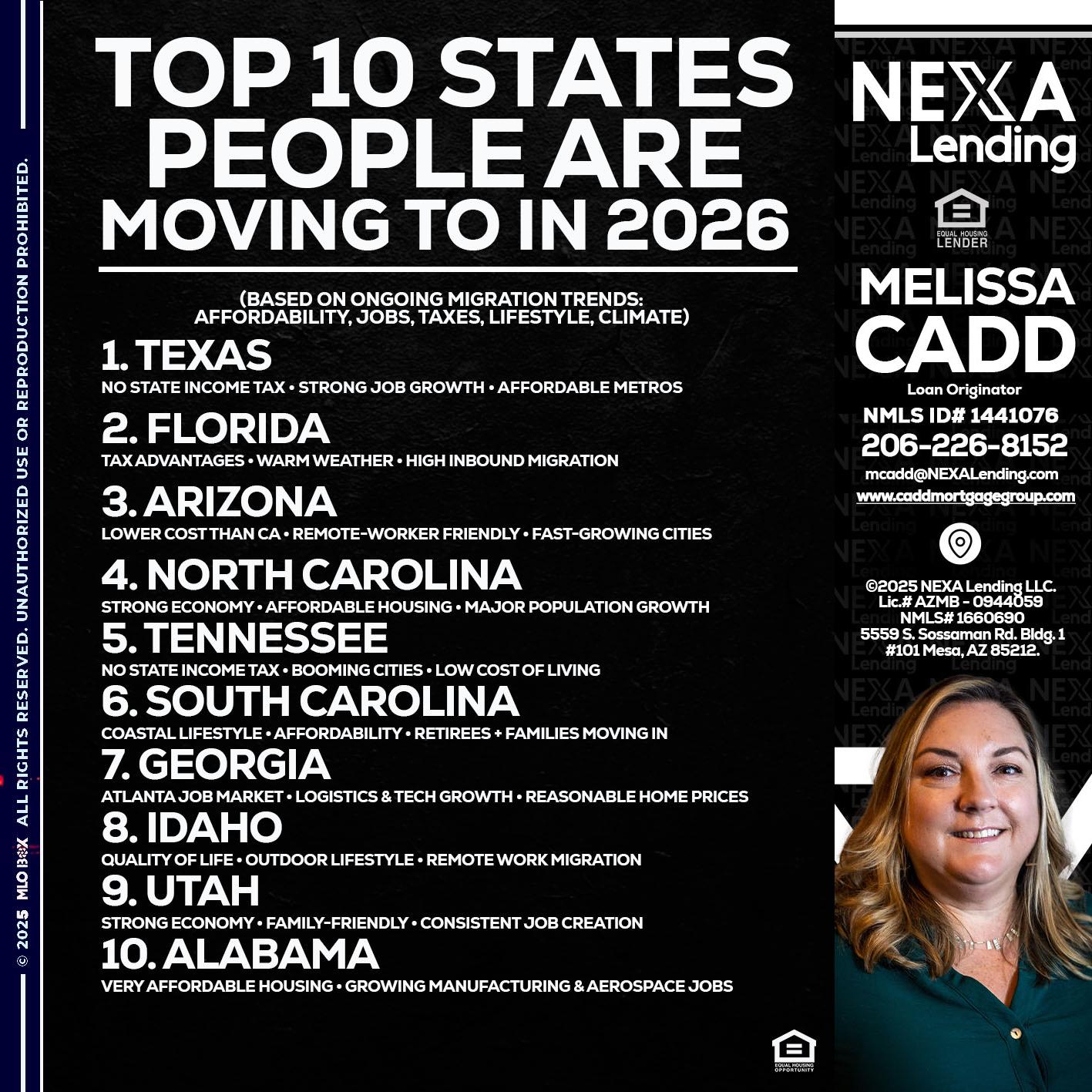 top 10 - Melissa Cadd -Loan Originator