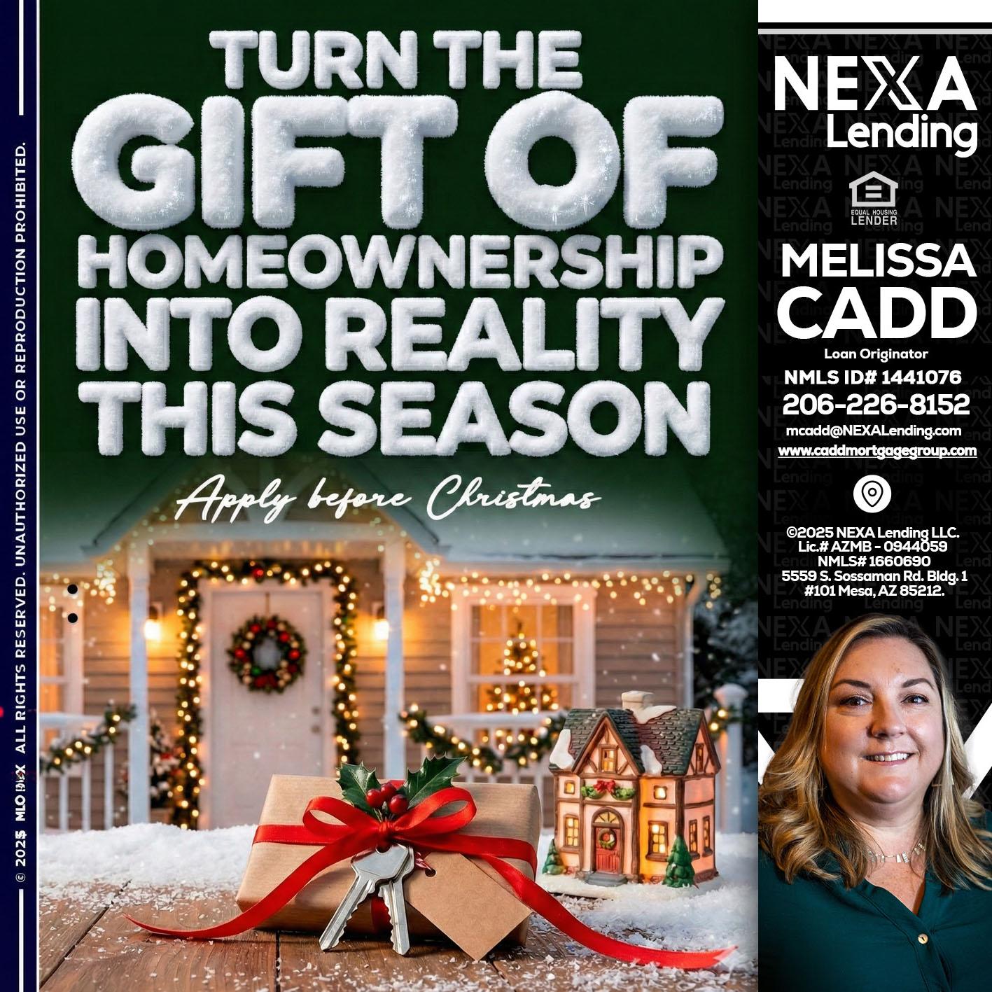 TURN GIFTS - Melissa Cadd -Loan Originator