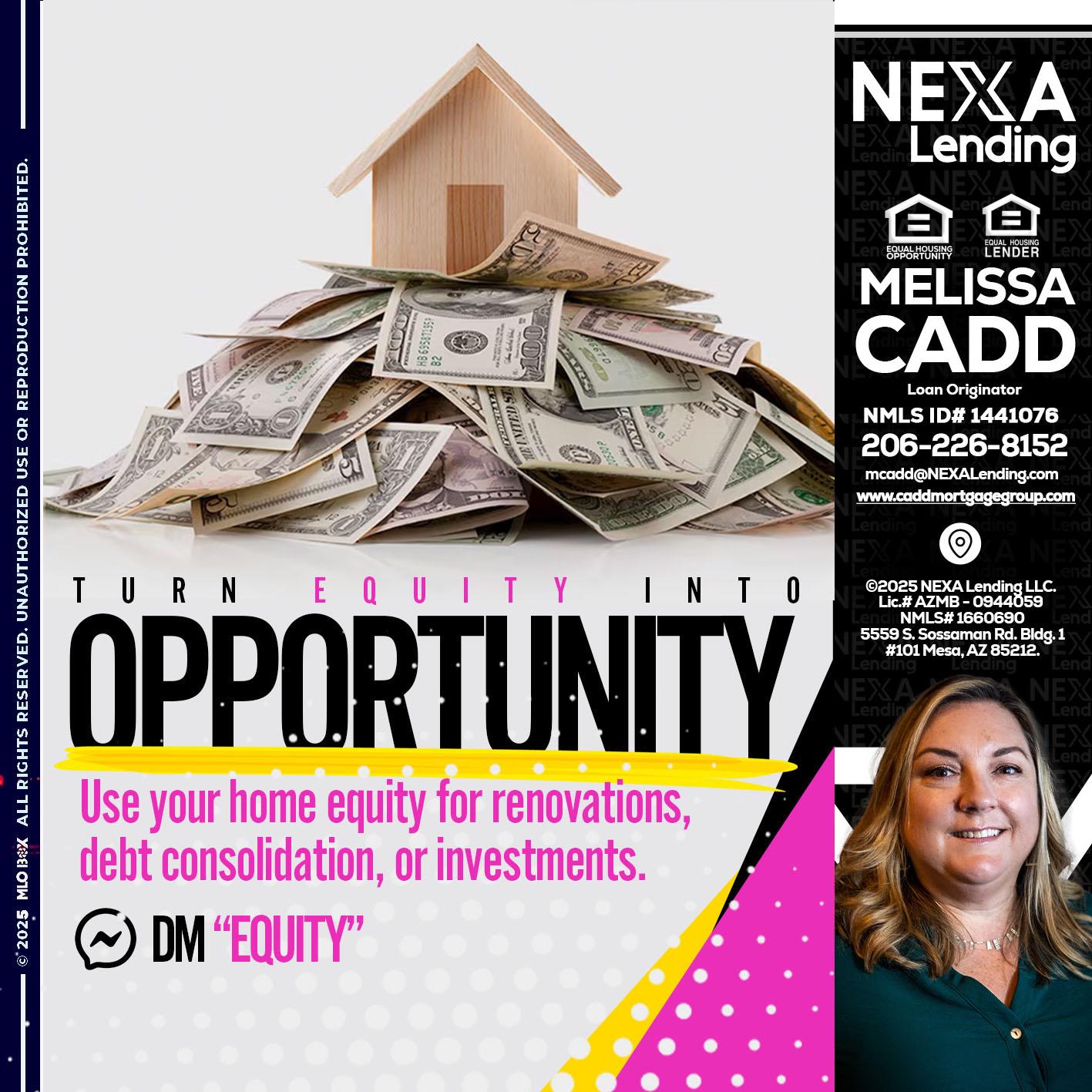 opportunity - Melissa Cadd -Loan Originator