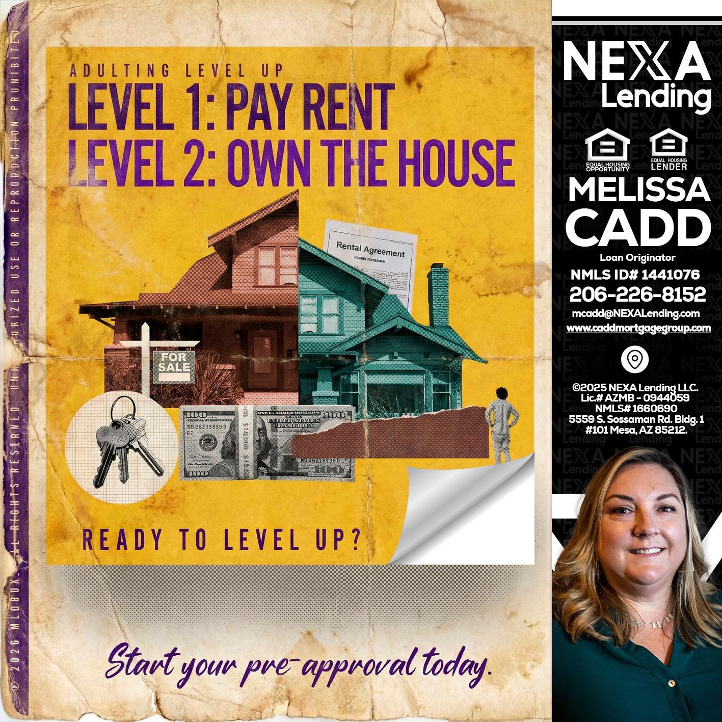 LEVEL 1 - Melissa Cadd -Loan Originator