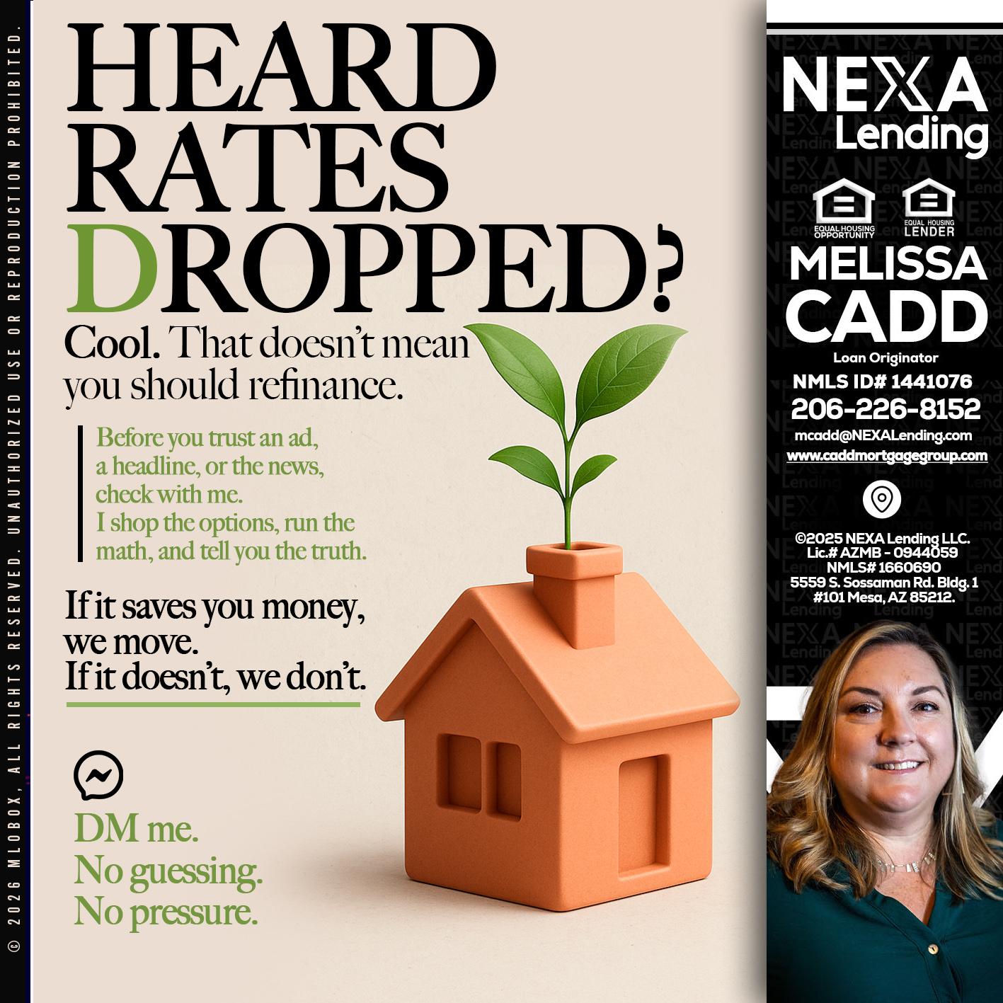 HEARD RATES - Melissa Cadd -Loan Originator