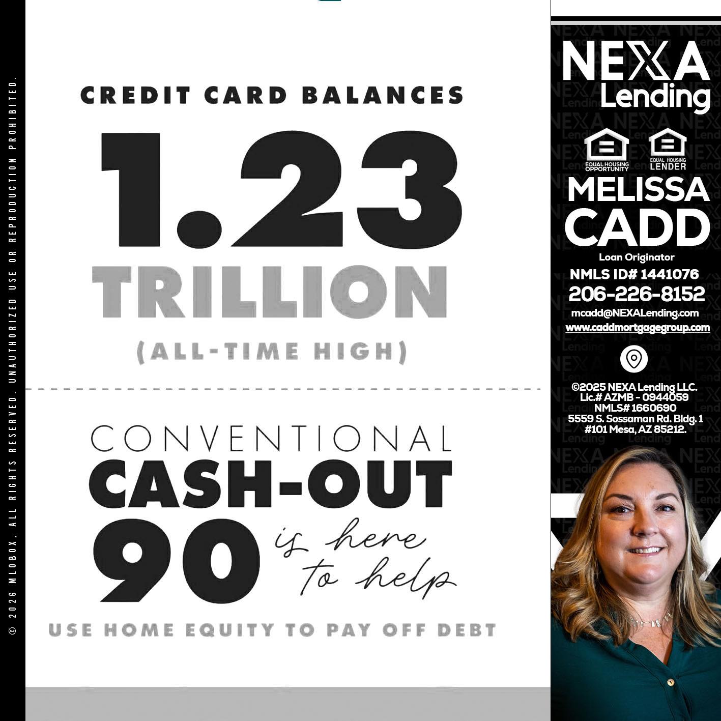 CREDIT CARD BALANCE - Melissa Cadd -Loan Originator