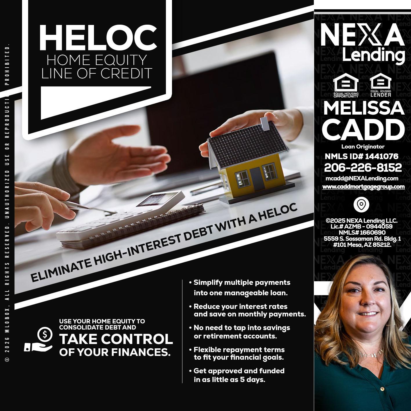HELOC - Melissa Cadd -Loan Originator