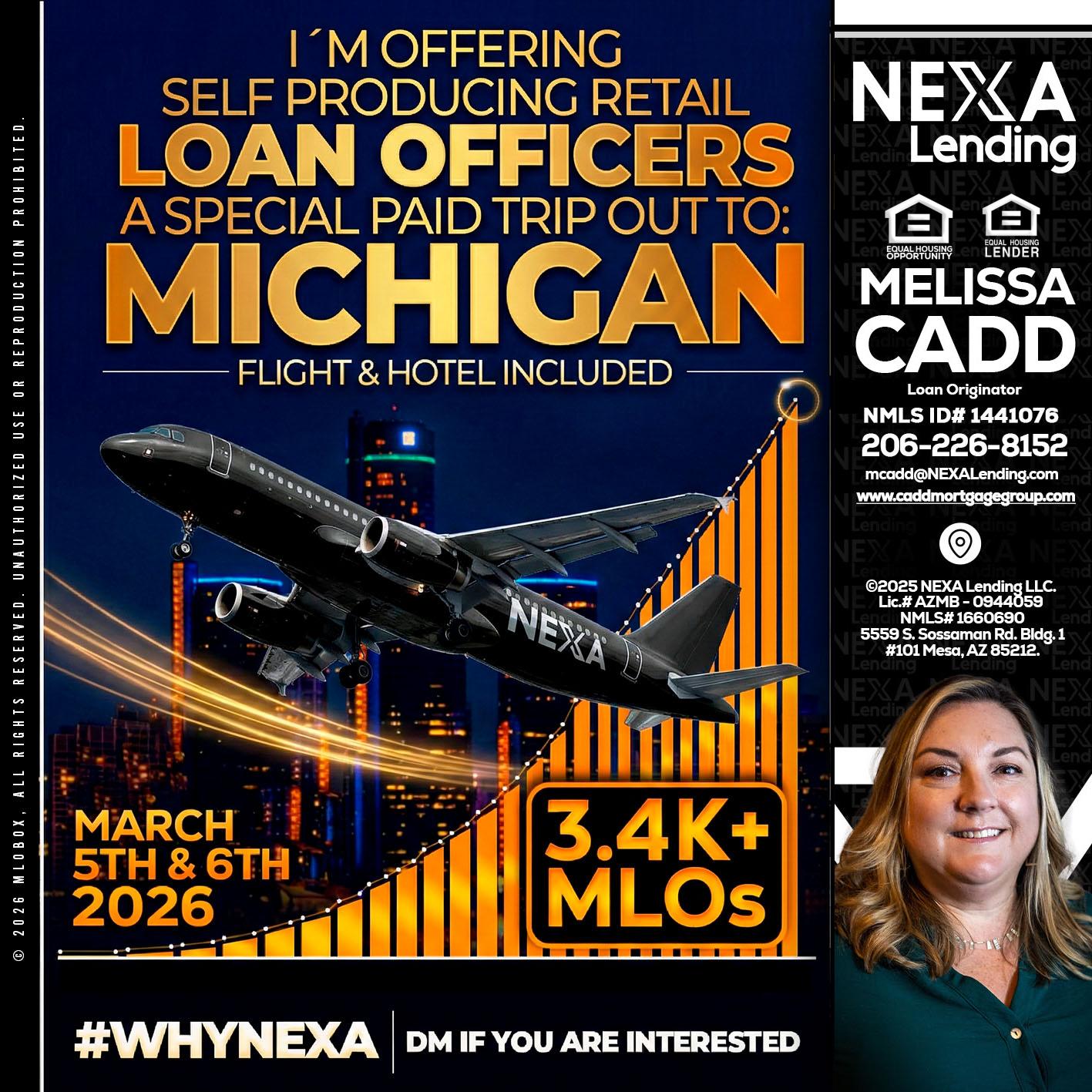 MICHIGAN - Melissa Cadd -Loan Originator