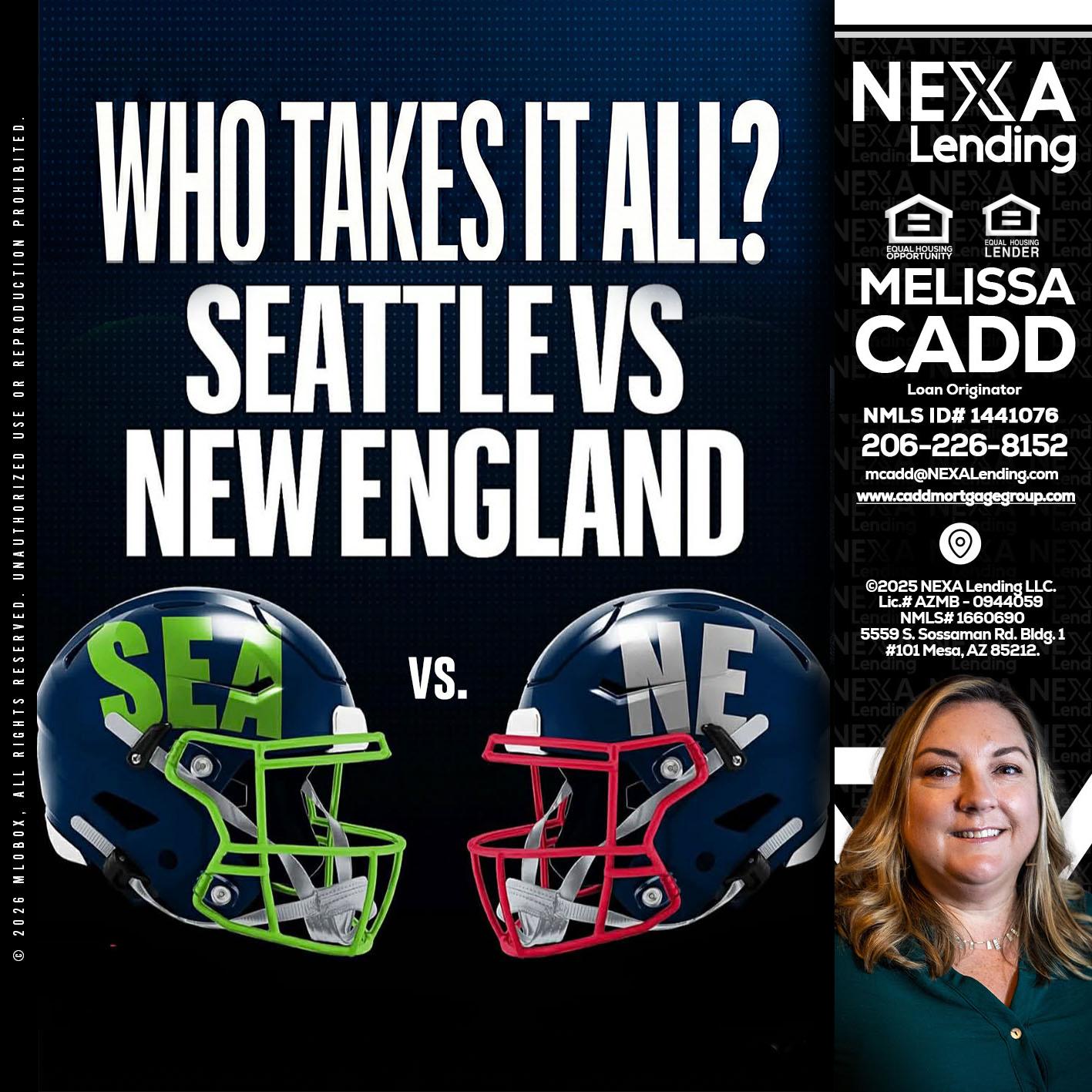 WHO TAKE IT ALL? - Melissa Cadd -Loan Originator
