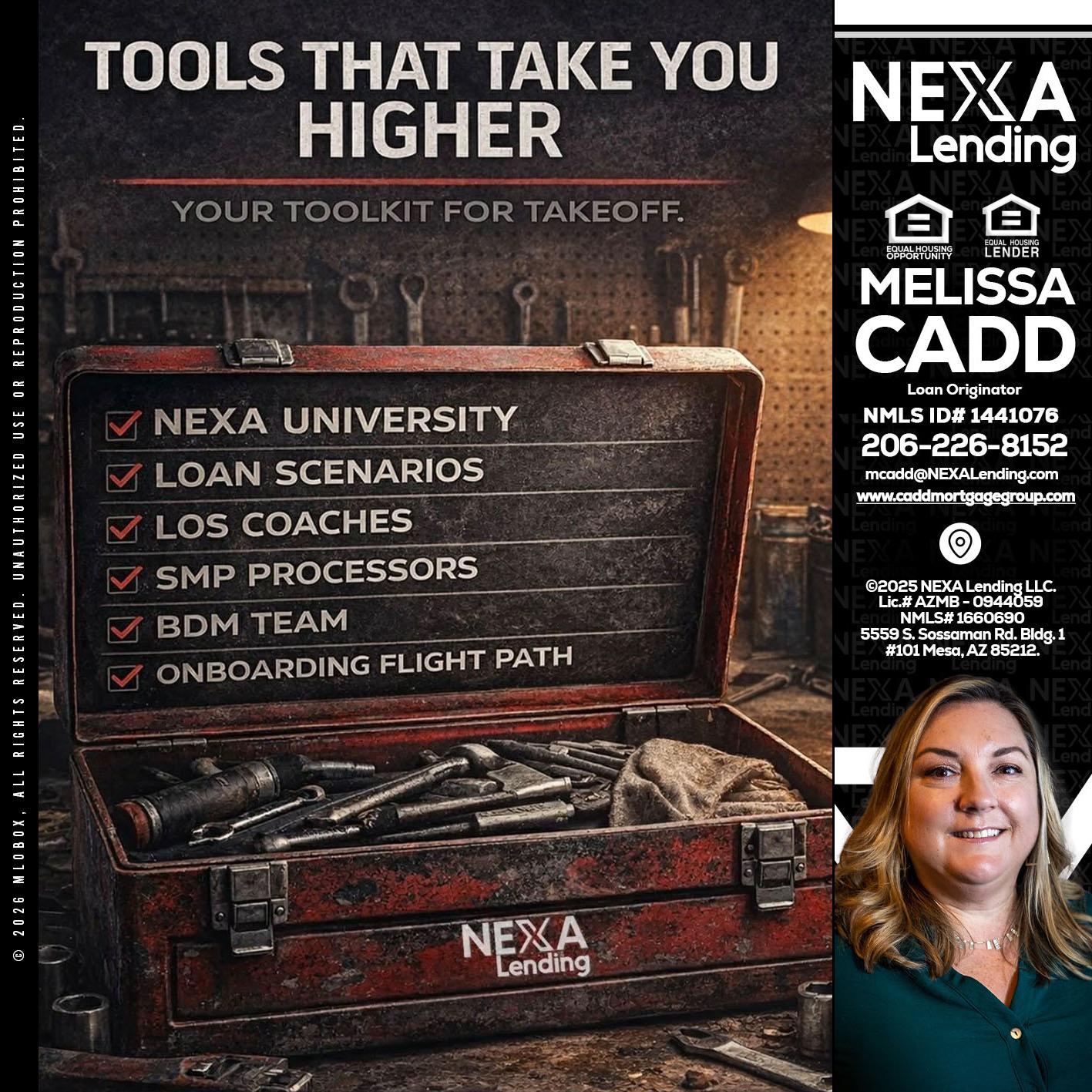 TOOLS THAT - Melissa Cadd -Loan Originator