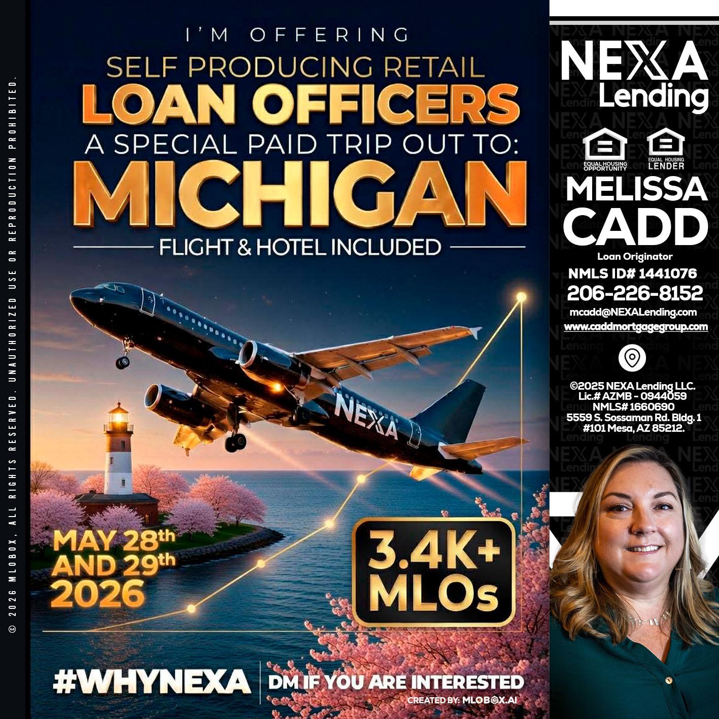 MICHIGAN TRIP - Melissa Cadd -Loan Originator