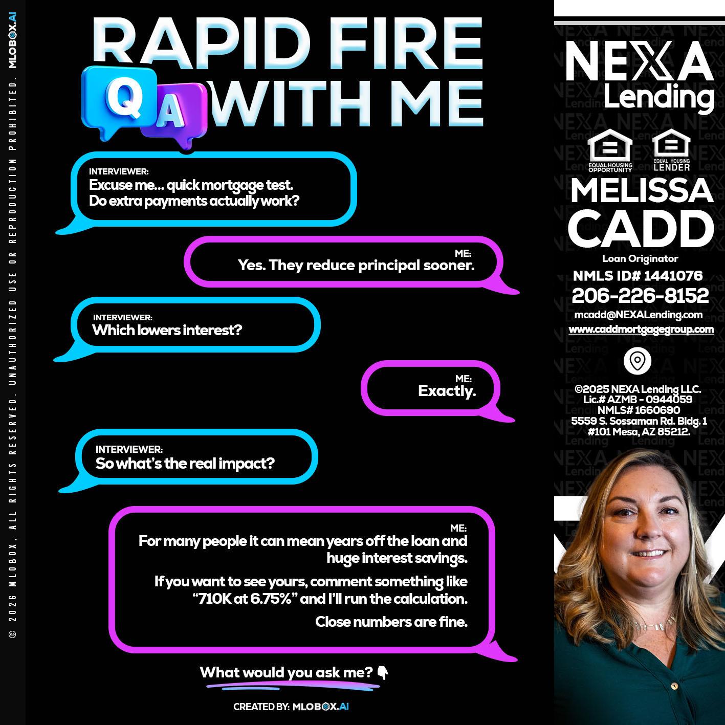 RAPID QA - Melissa Cadd -Loan Originator
