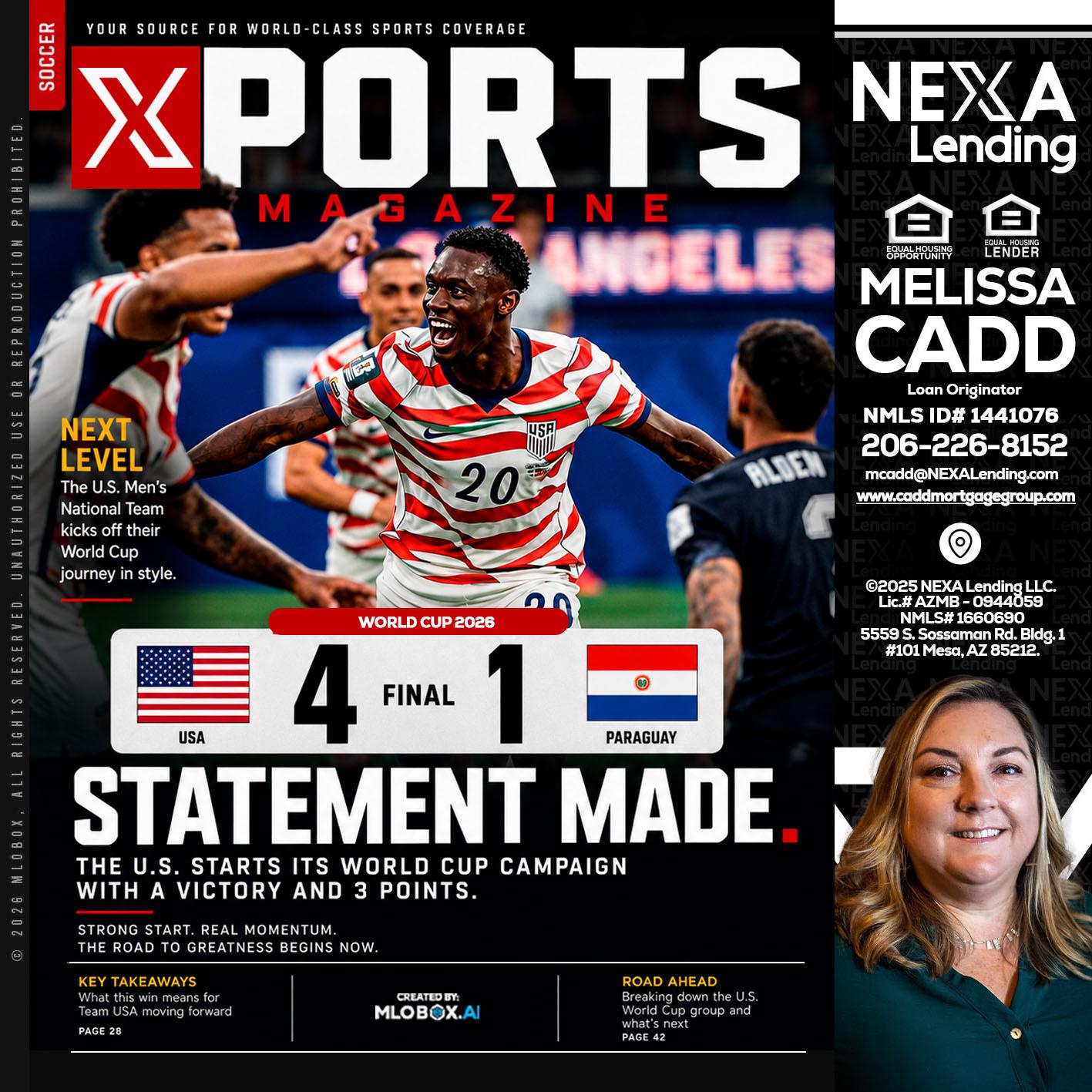 XPORTS - Melissa Cadd -Loan Originator