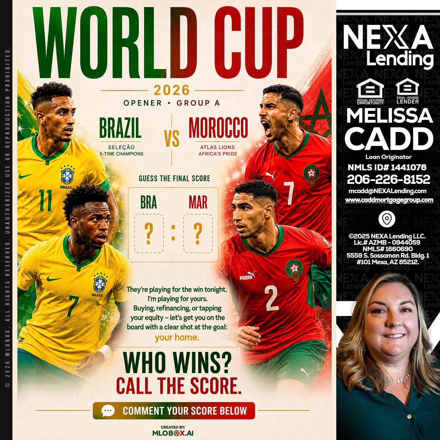 WORLD CUP - Melissa Cadd -Loan Originator