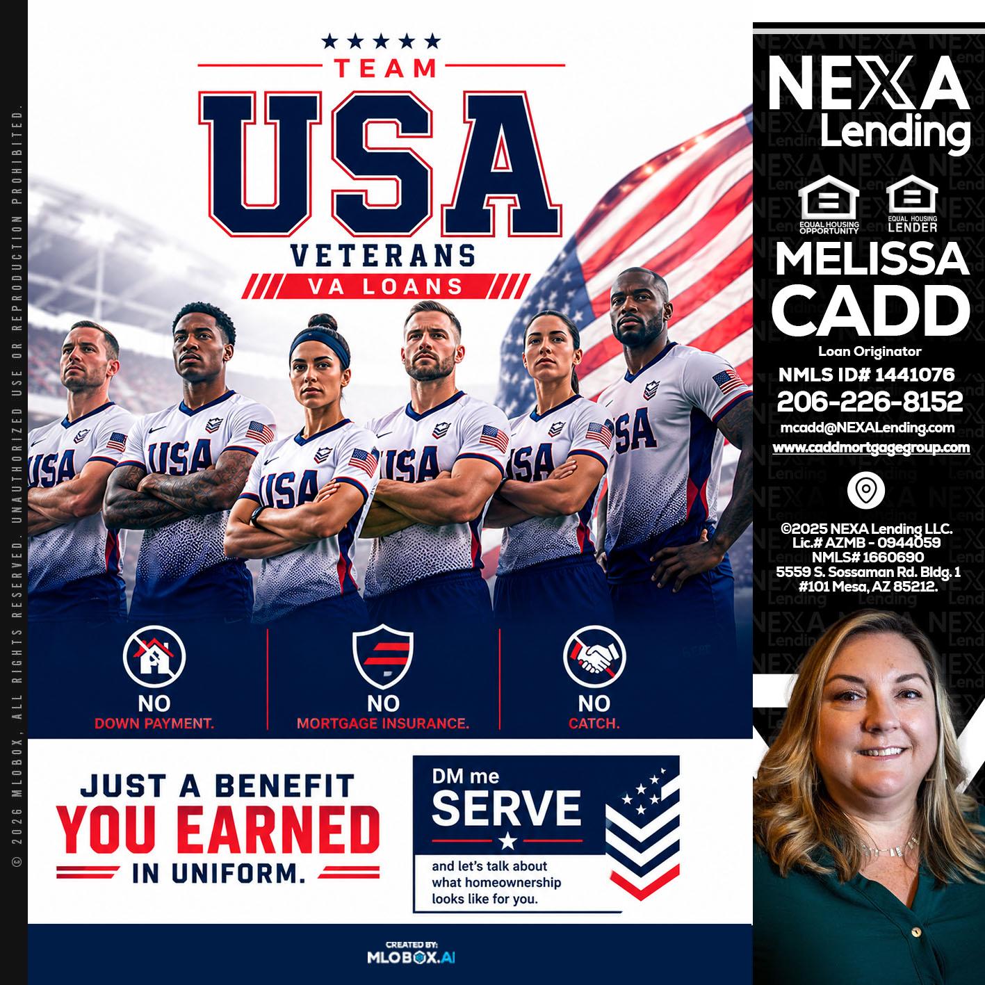 USA TEAM - Melissa Cadd -Loan Originator
