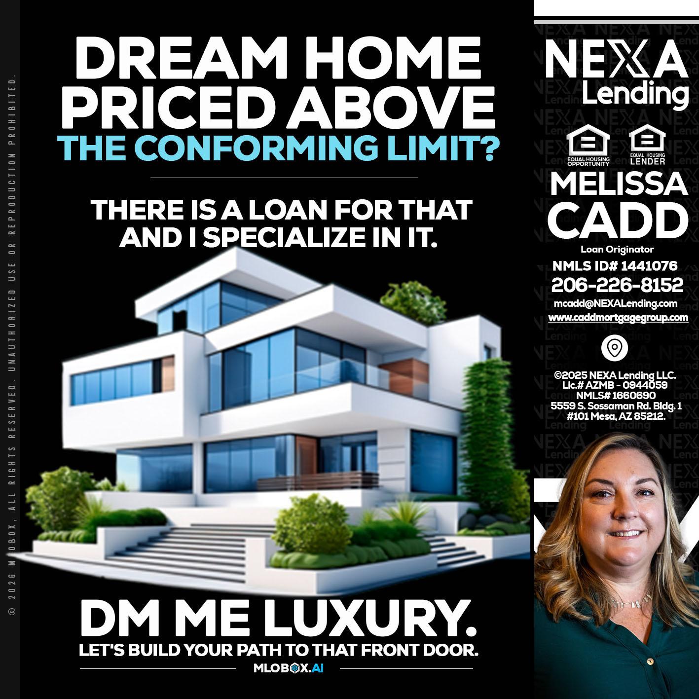 DREAM HOME - Melissa Cadd -Loan Originator