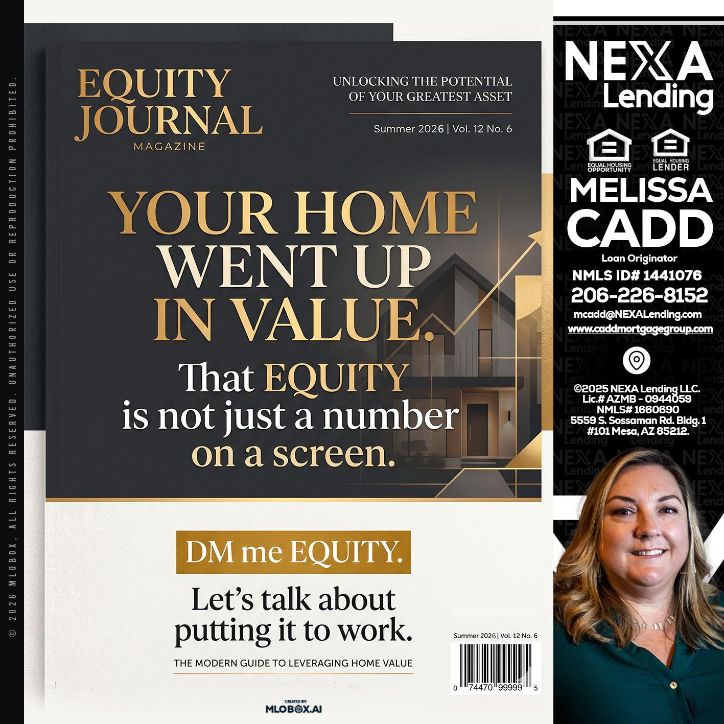 YOUR HOME - Melissa Cadd -Loan Originator
