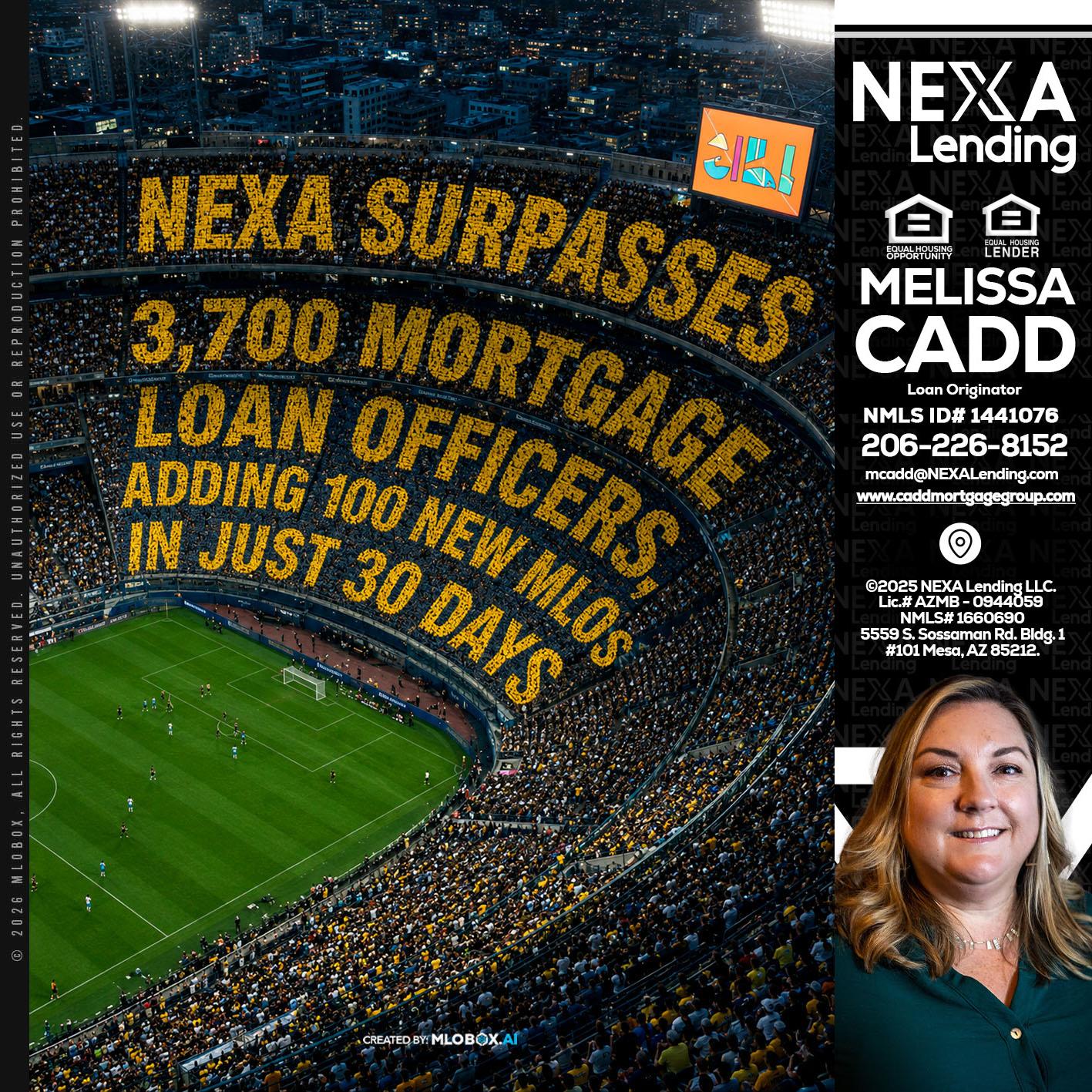 NEXA SURPASSES - Melissa Cadd -Loan Originator