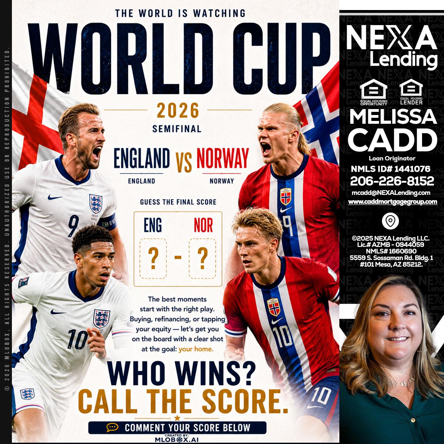WORLD CUP 2026 - Melissa Cadd -Loan Originator