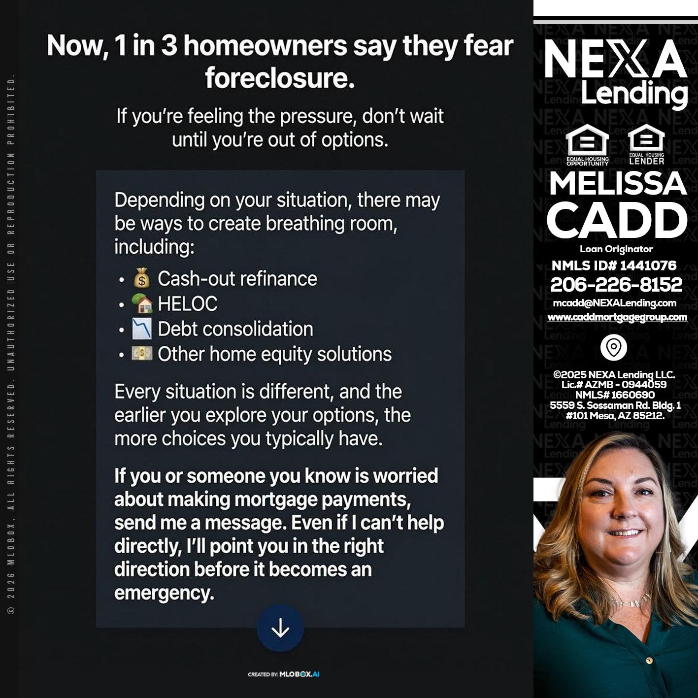 NOW - Melissa Cadd -Loan Originator