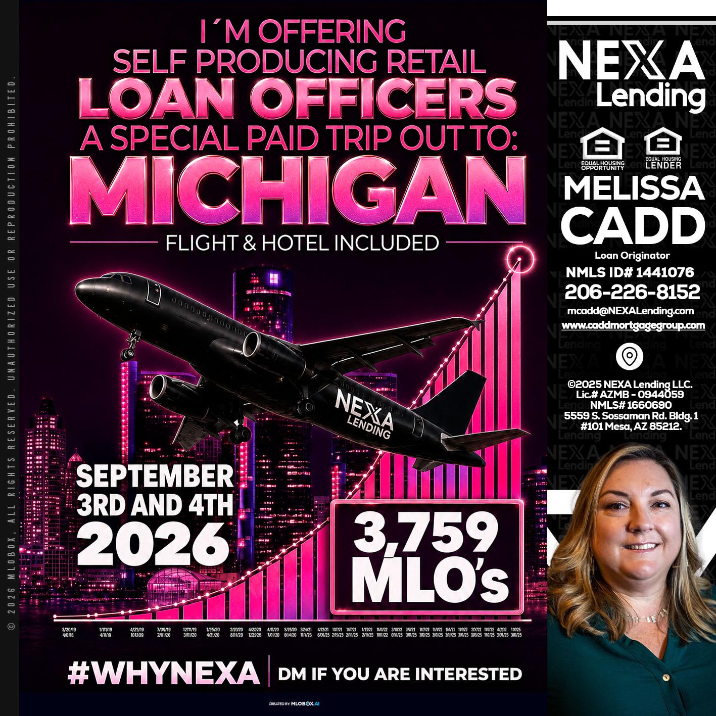 MICHIGAN TRIP - Melissa Cadd -Loan Originator