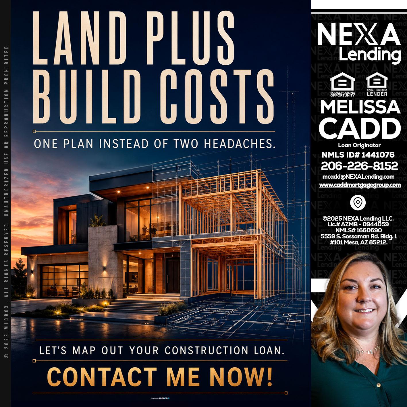 LAND PLUS - Melissa Cadd -Loan Originator