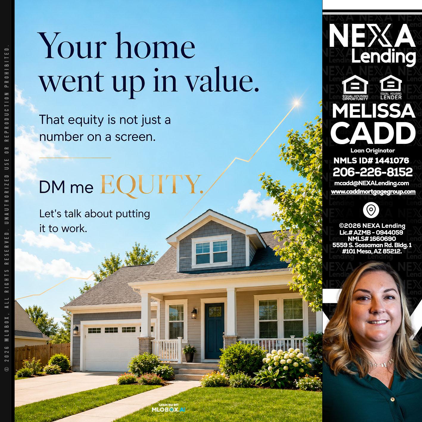 YOUR HOME - Melissa Cadd -Loan Originator
