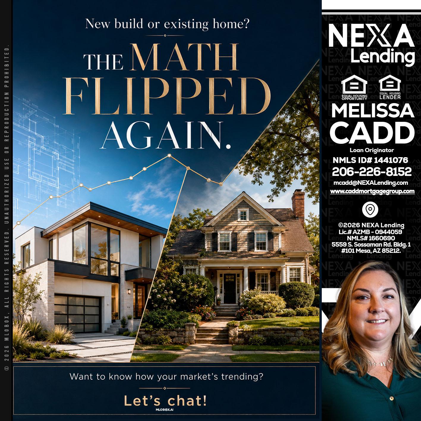 THE MATH FLIPED - Melissa Cadd -Loan Originator