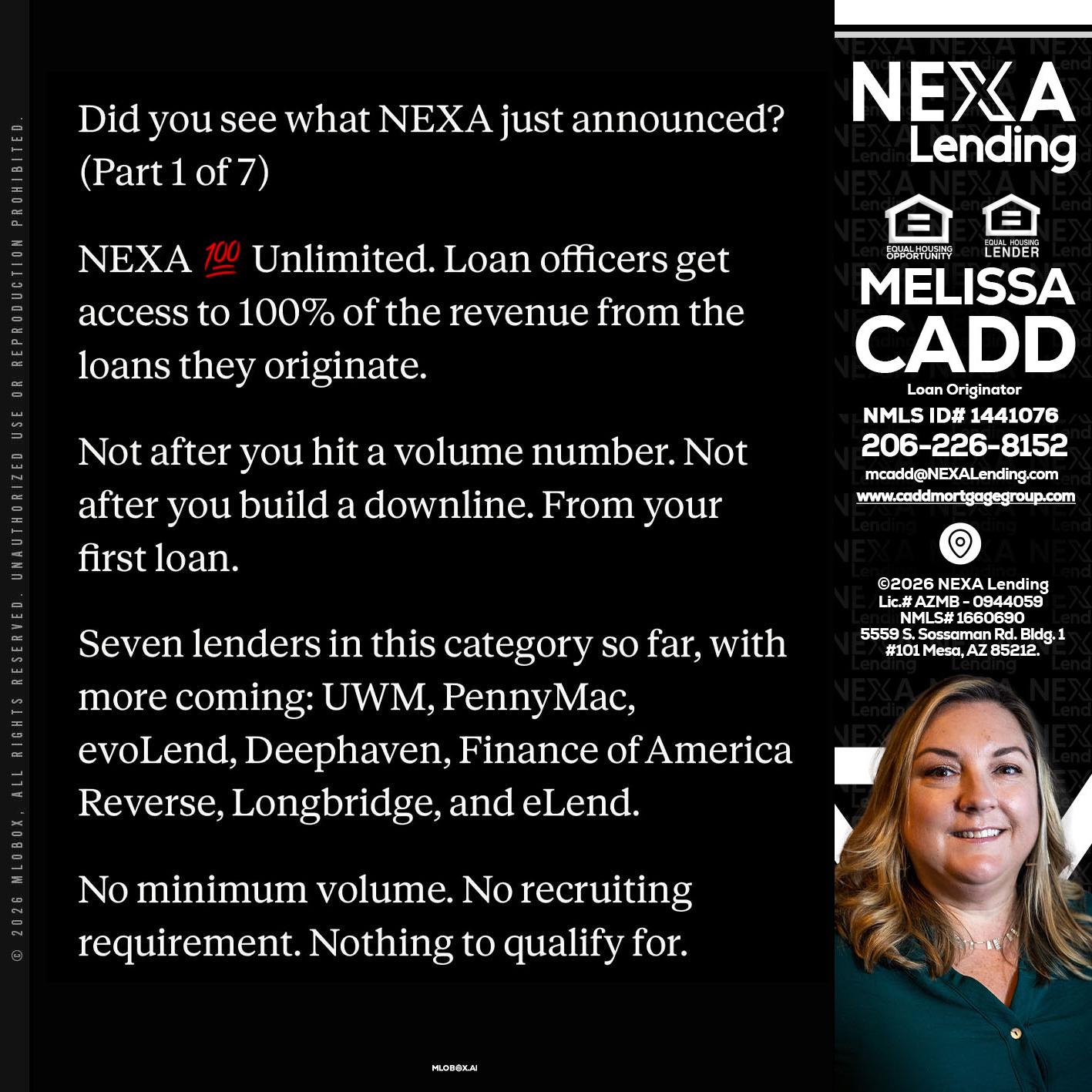 DID YOU KNOW - Melissa Cadd -Loan Originator