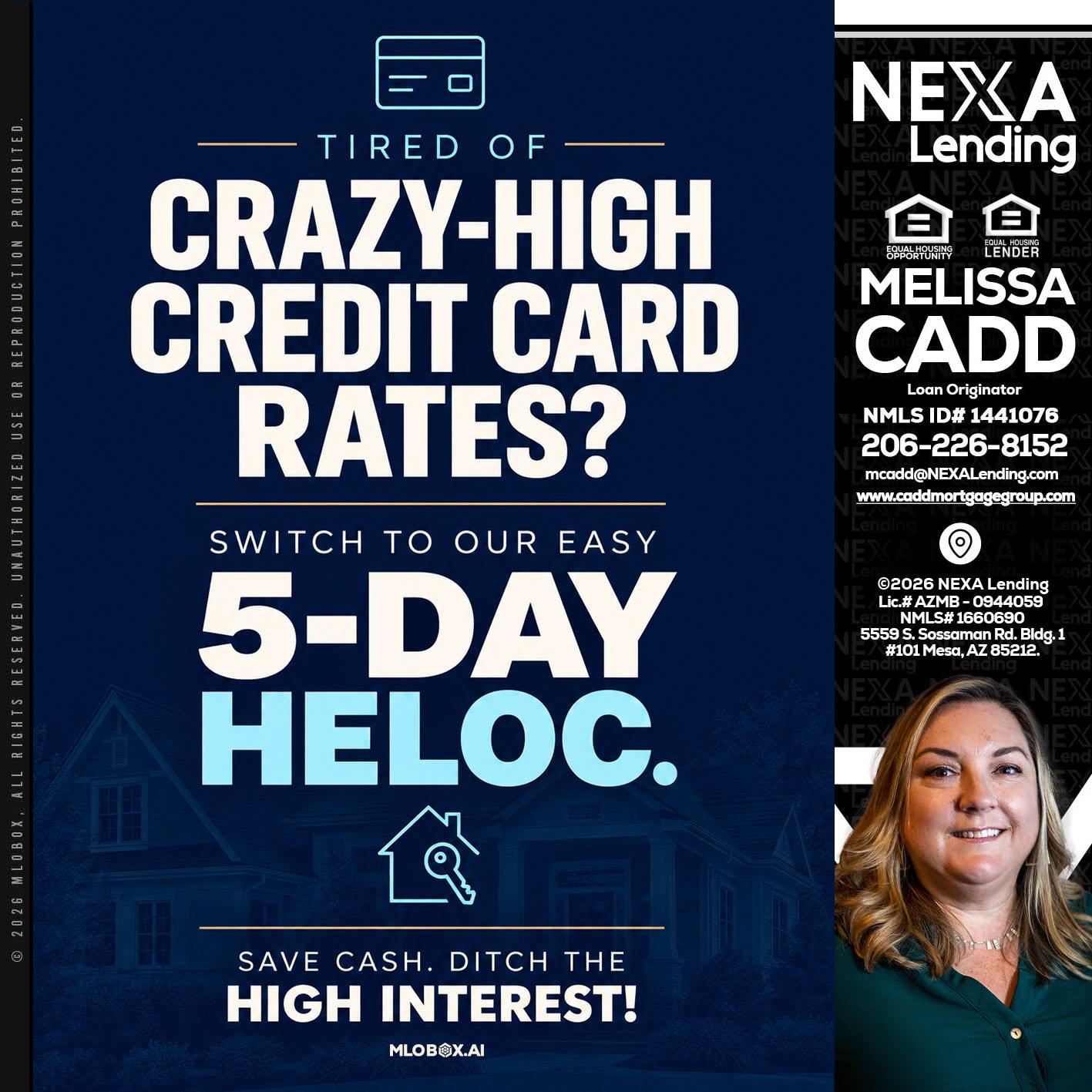 crazy high - Melissa Cadd -Loan Originator